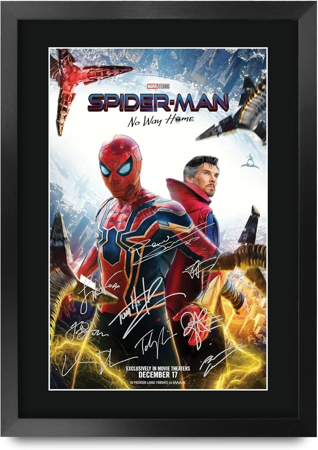 Tom Holland — Signed Spider-Man Movie Poster, 16x12 Framed Print for Living Room Decor, изображение 3