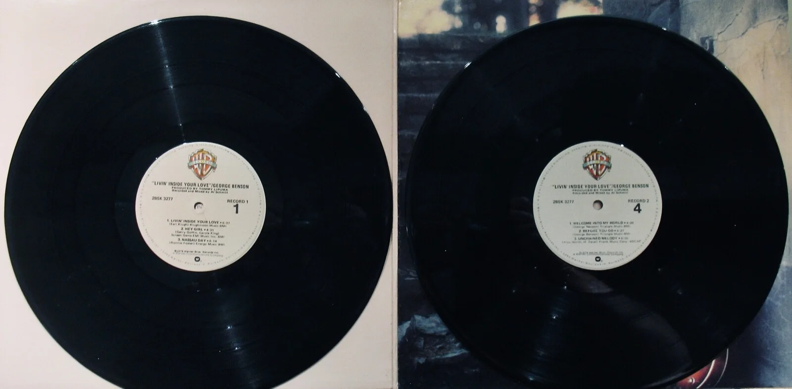 GEORGE BENSON~Autographed LIVIN INSIDE YOUR LOVE Album w/COA+Hologram~Jazz Album, изображение 3