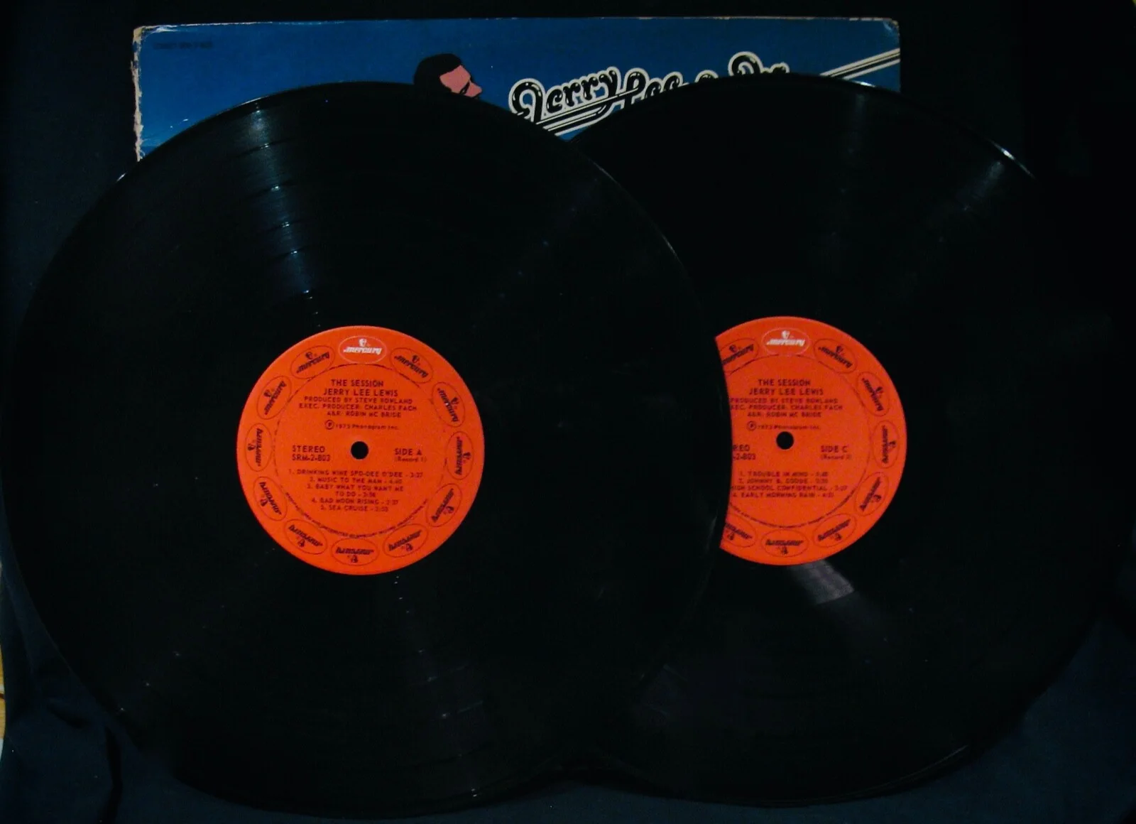 JERRY LEE LEWIS ✦ Signed THE SESSION In LONDON Double Album~MERCURY #SRM 2-803, изображение 2