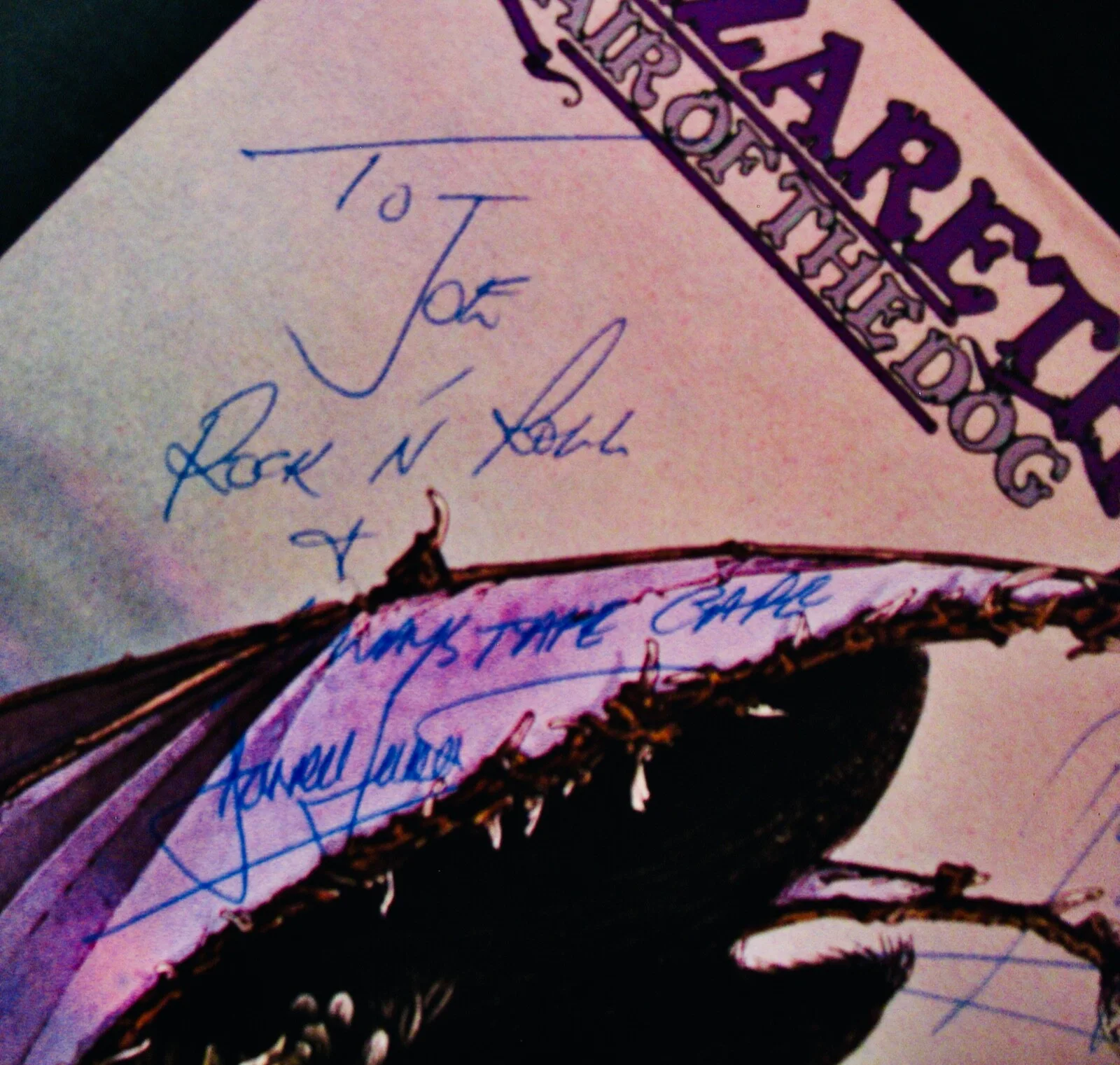 NAZARETH~Signed HAIR OF THE DOG By Dan, Manny & Darrell~With (Epperson-REAL) Coa, image 3