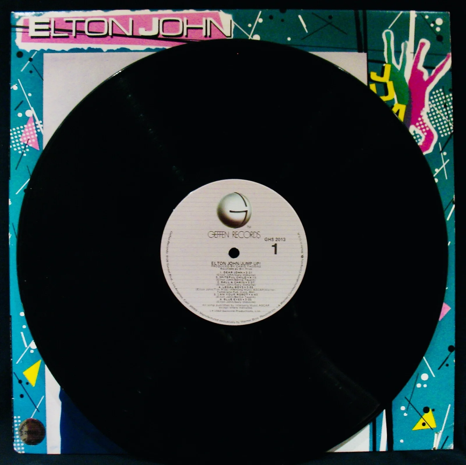 ELTON JOHN~Autographed JUMP UP w/COA+Hologram~The Red Piano Tour~Empty Garden, изображение 3