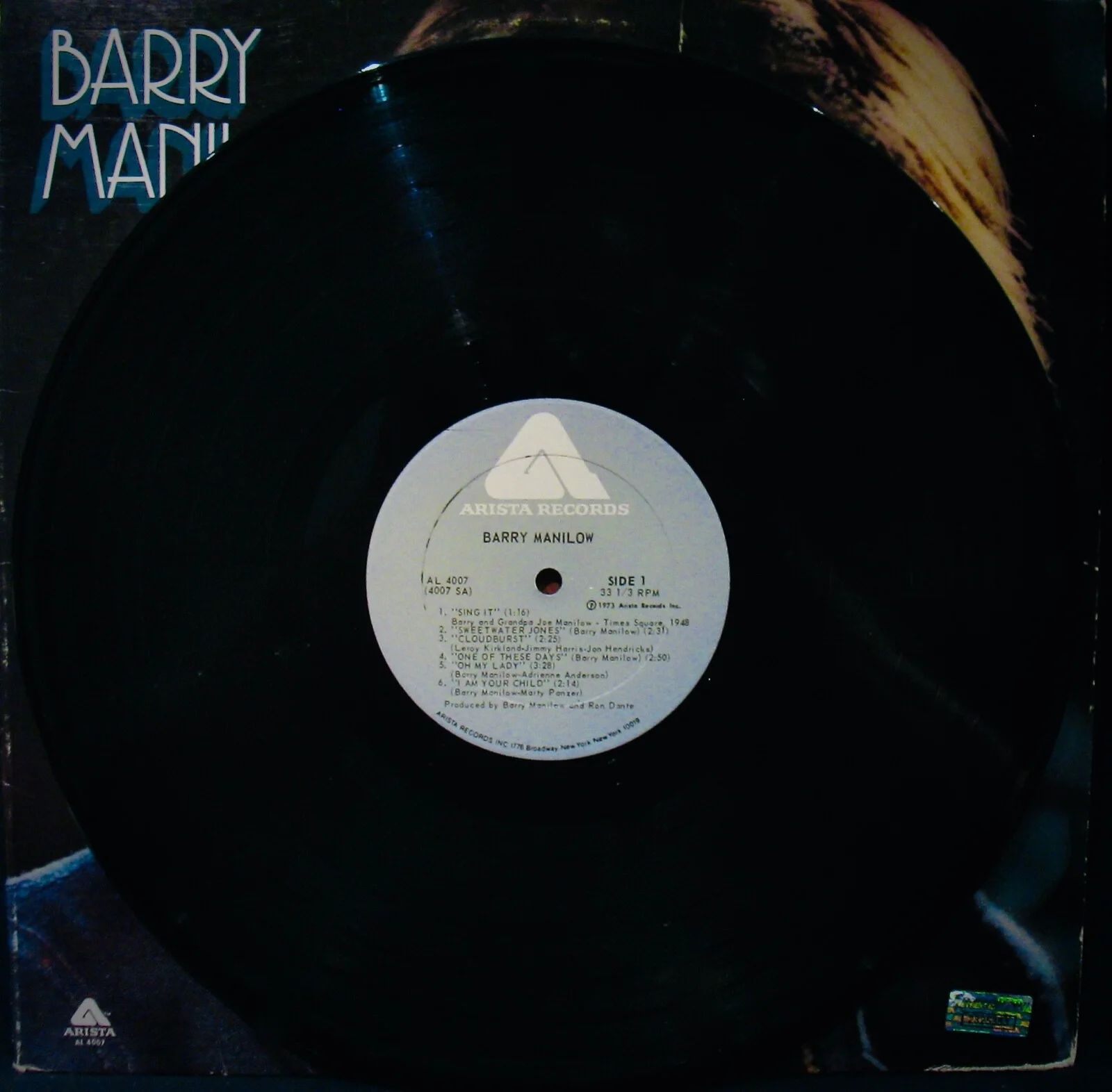 BARRY MANILOW • Autographed BARRY MANILOW I Album~With Hologram/COA, изображение 3