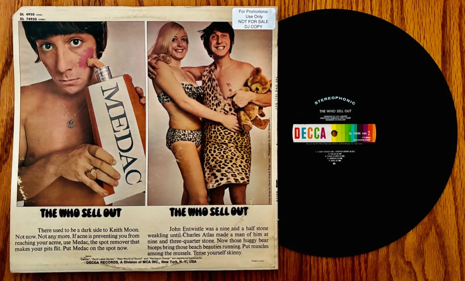 THE WHO~Pete Townshend Signed THE WHO SELL OUT Promo/DJ Album~Near Mint Vinyl, изображение 2