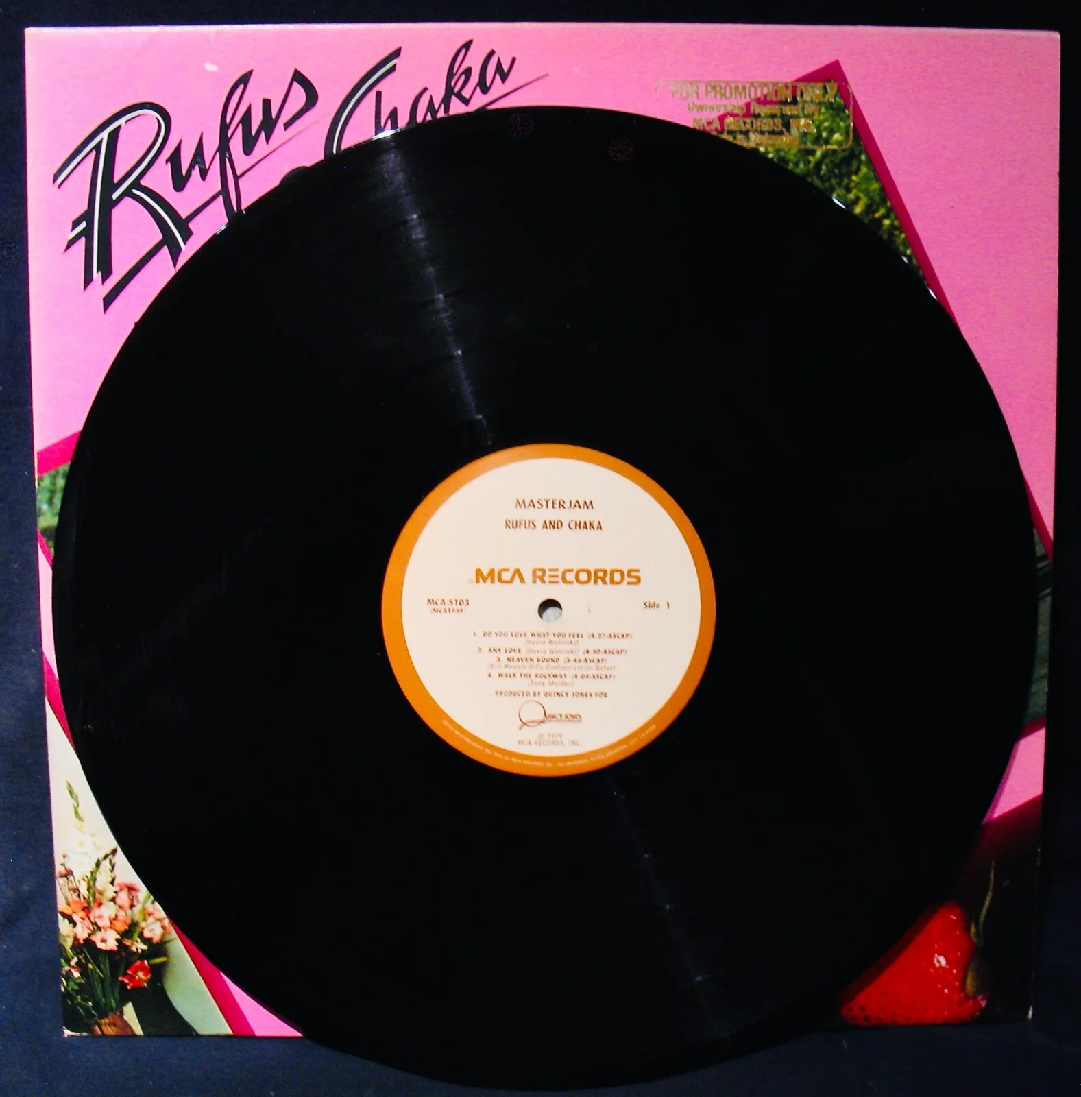 CHAKA KHAN Signed RUFUS CHAKA & MASTERJAM Funk & Soul Promo Album~MCA #5103, изображение 2