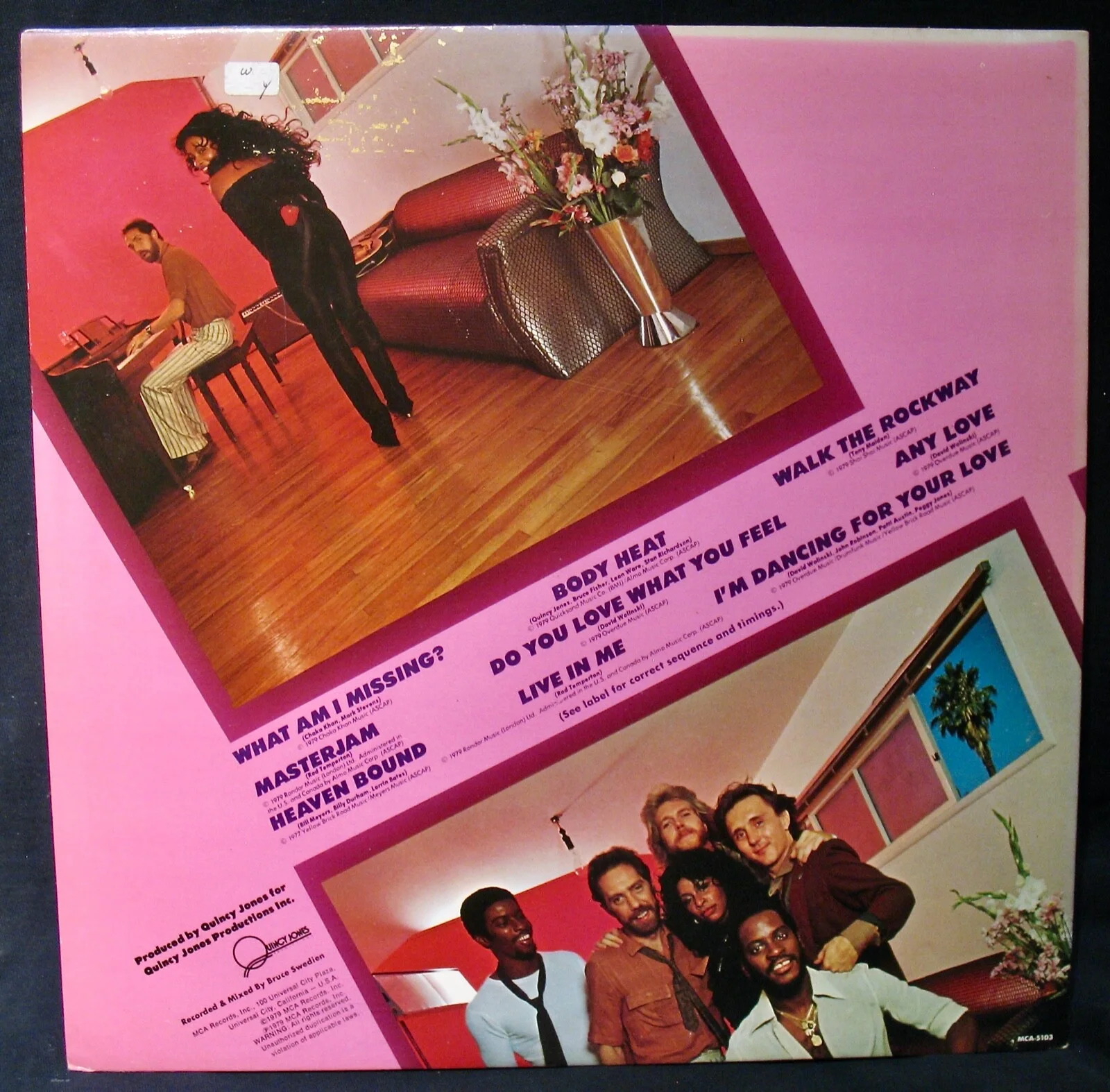 CHAKA KHAN Signed RUFUS CHAKA & MASTERJAM Funk & Soul Promo Album~MCA #5103, изображение 4