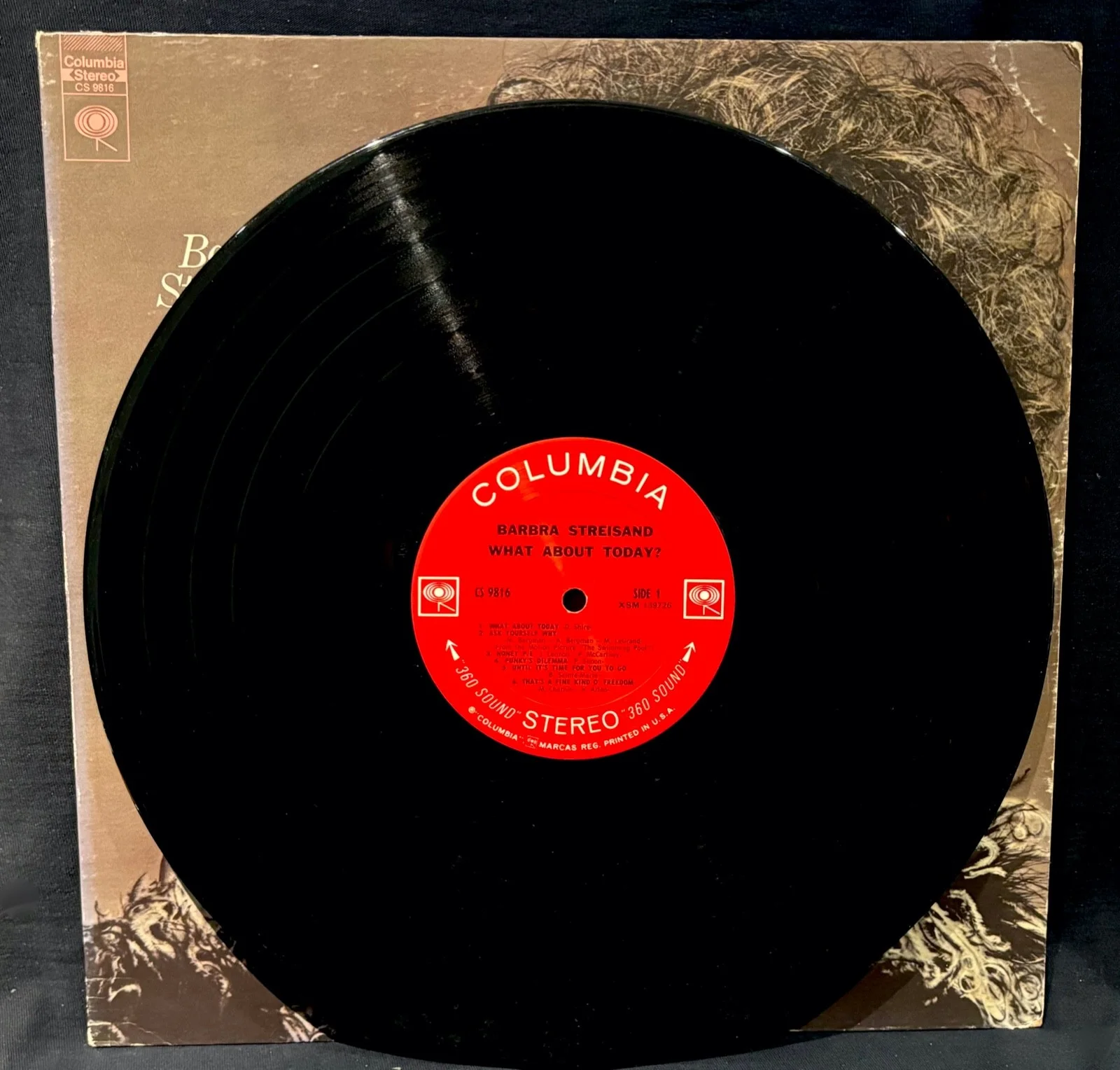BARBRA SREISAND~Signed WHAT ABOUT TODAY? Album~COLUMBIA #CS 9816~Diva, image 2