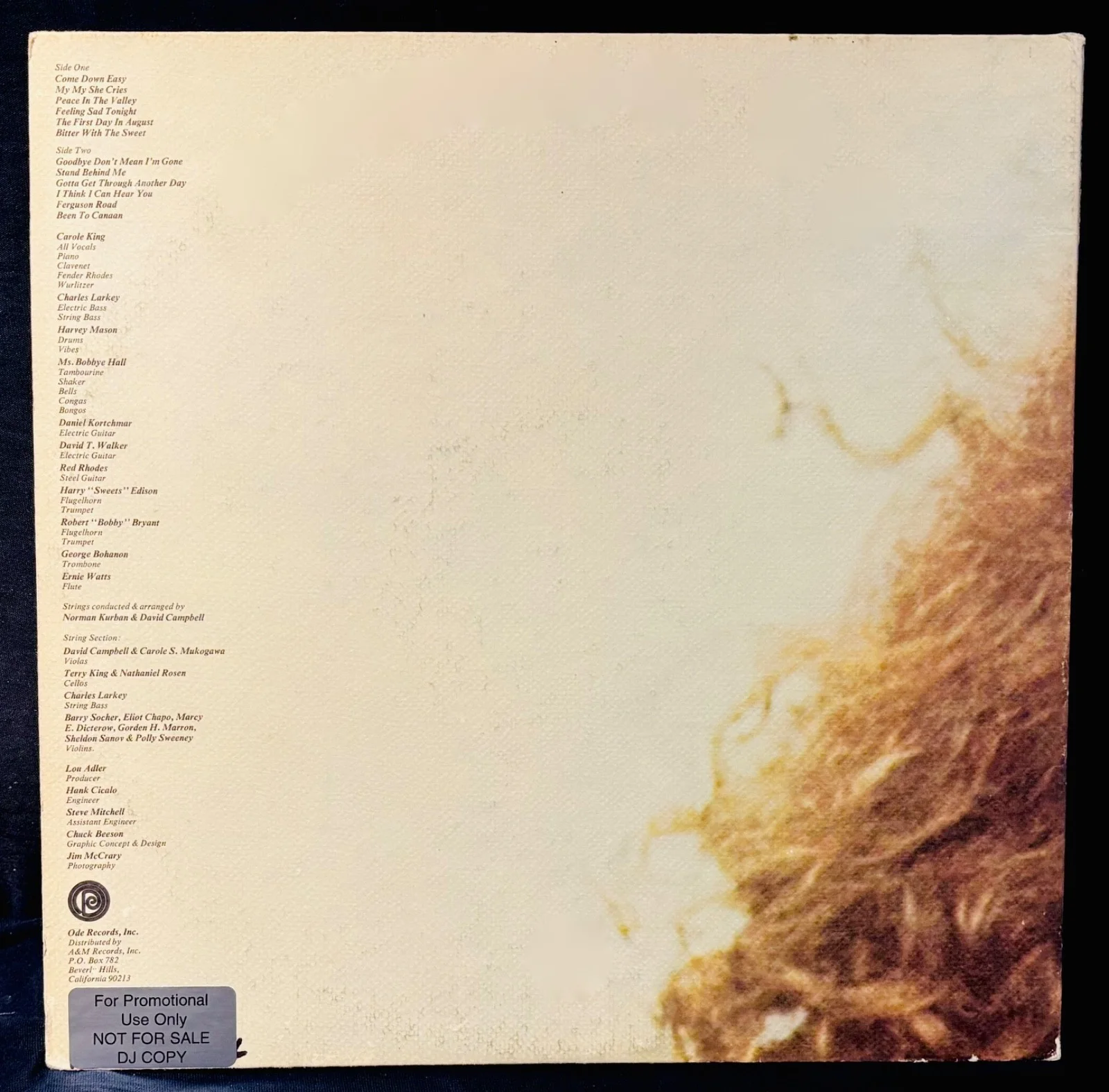 CAROLE KING Signed RHYMES & REASONS Promo/DJ Album Cover~Singer Songwriter, изображение 3