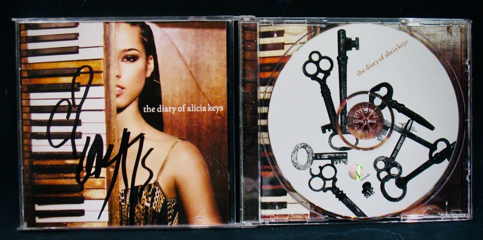 ALICIA KEYS Signed THE DIARY OF ALICIA KEYS CD~If I Ain't Got You~R&B~Soul, изображение 2