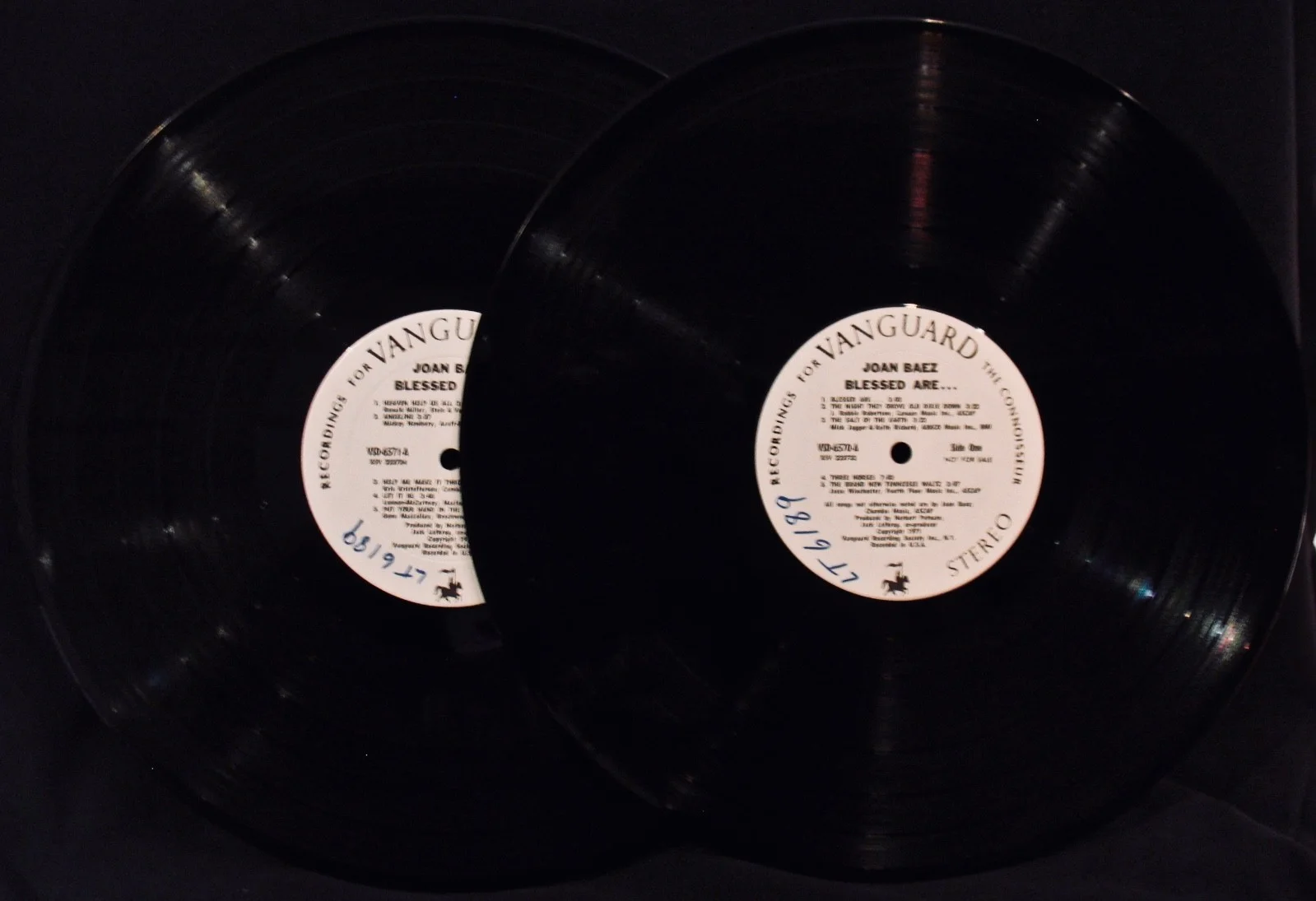 JOAN BAEZ-Autographed BLESSED ARE Promotional Only Album With White Labels-Folk, изображение 2