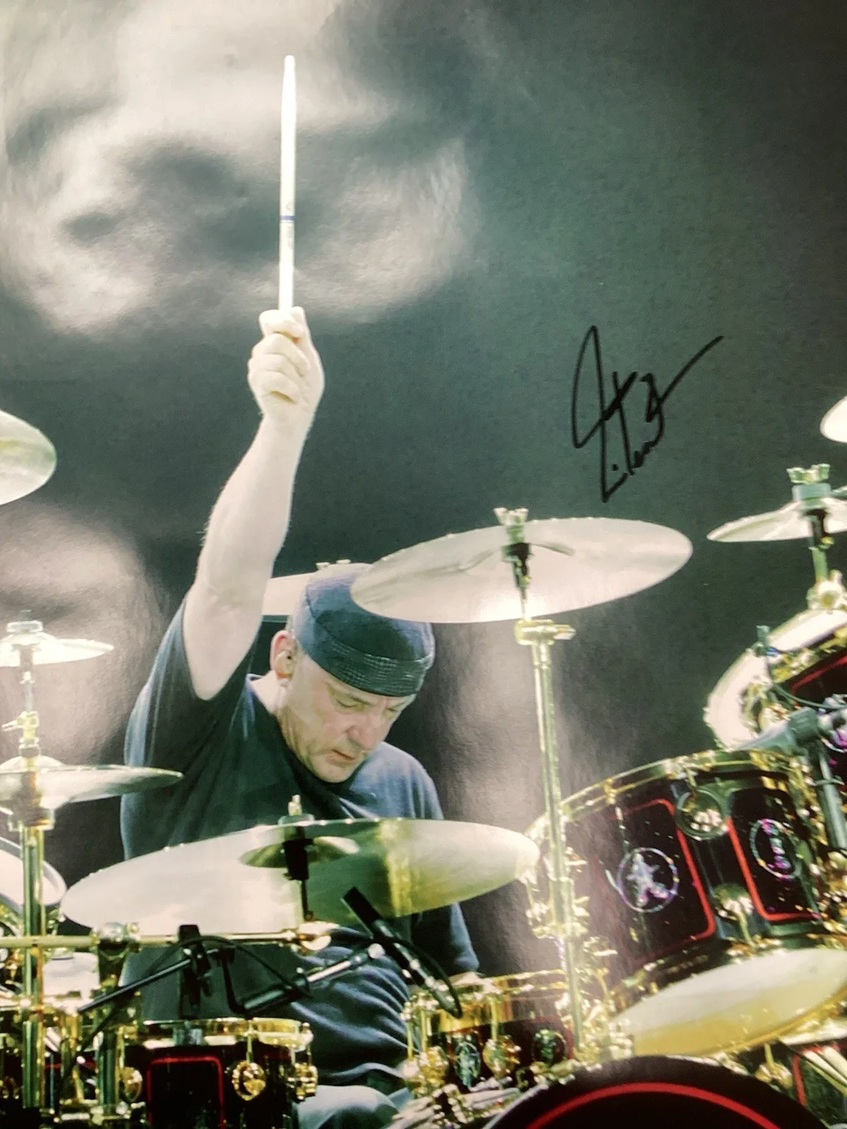 Neil Peart Signed Poster Rush Autograph Anatomy of a Drum Solo Rock HOF JSA, изображение 3