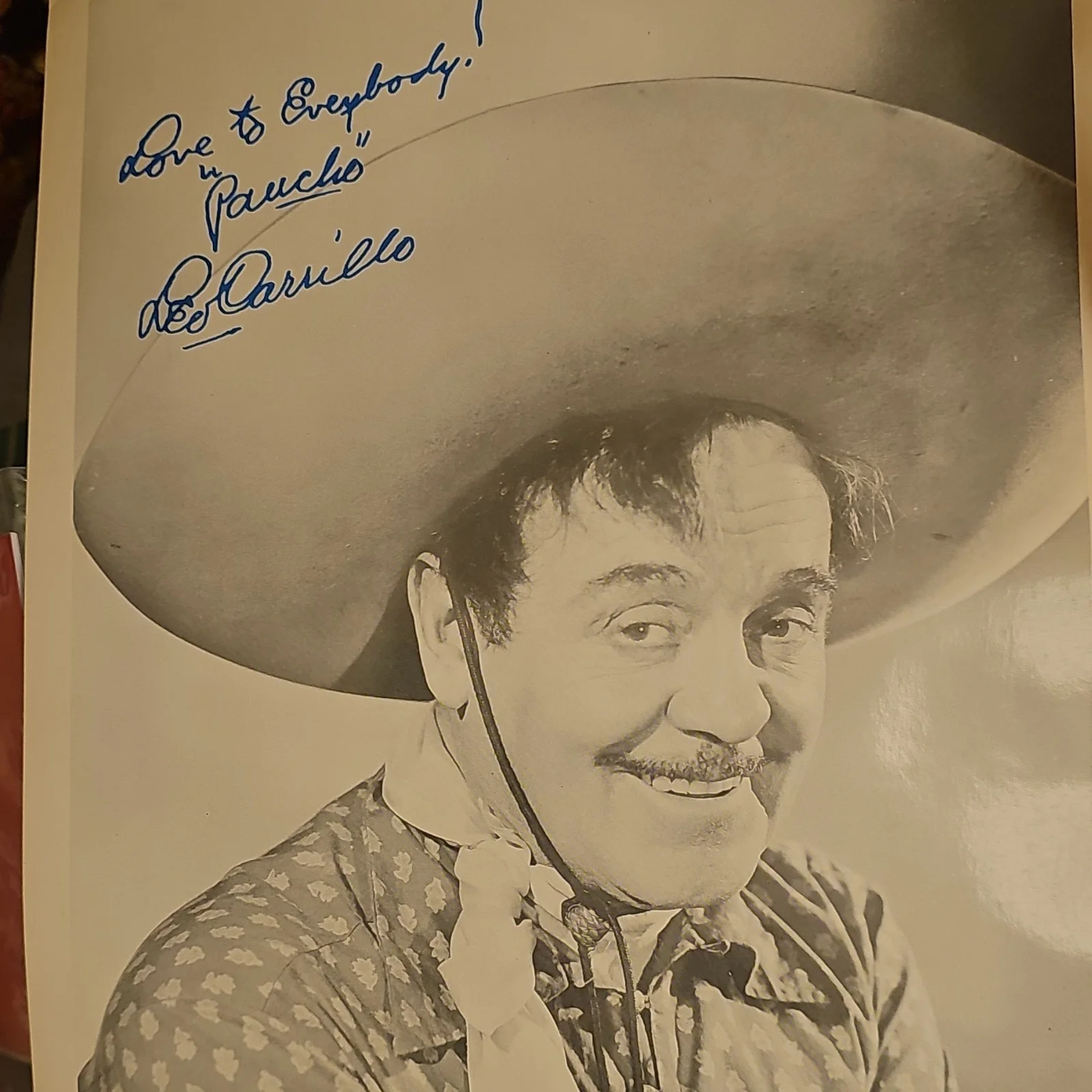 Leo Carrillo — Autographed Leo Carrillo Pancho Photograph The Cisco Kid Original 1953, image 4