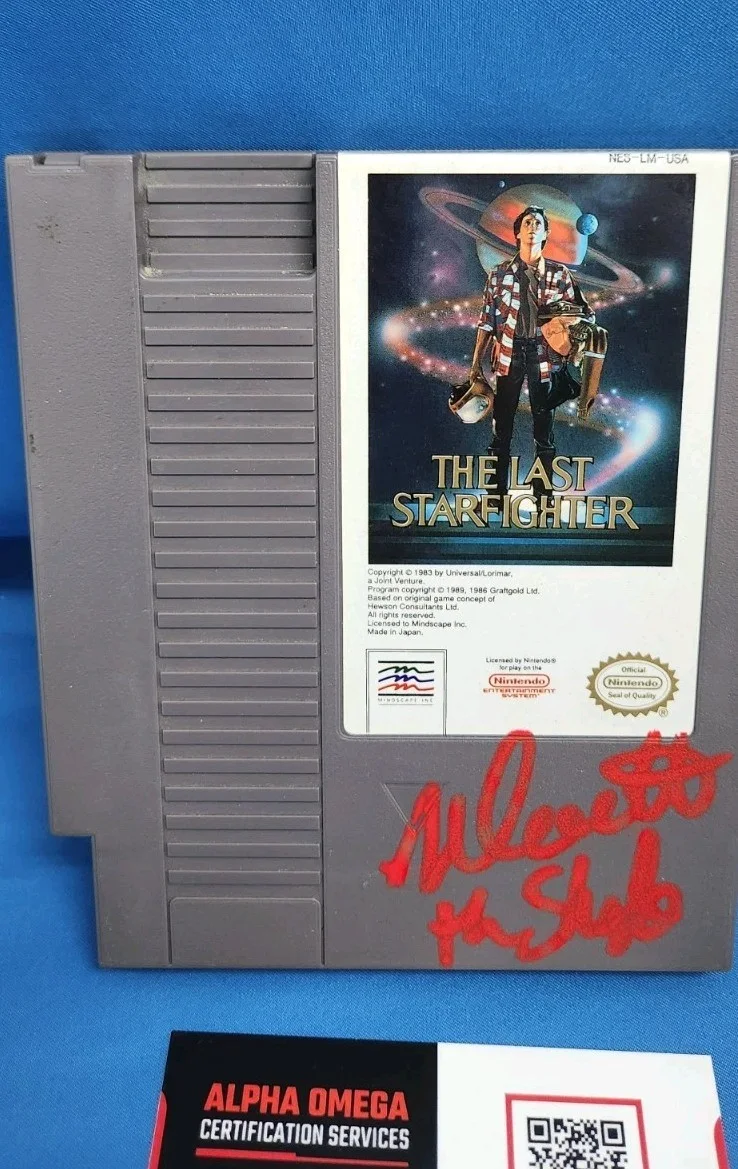 Nick Castle — Nick Castle Signed The Last Starfighter Nintendo Game NES COA, image 3