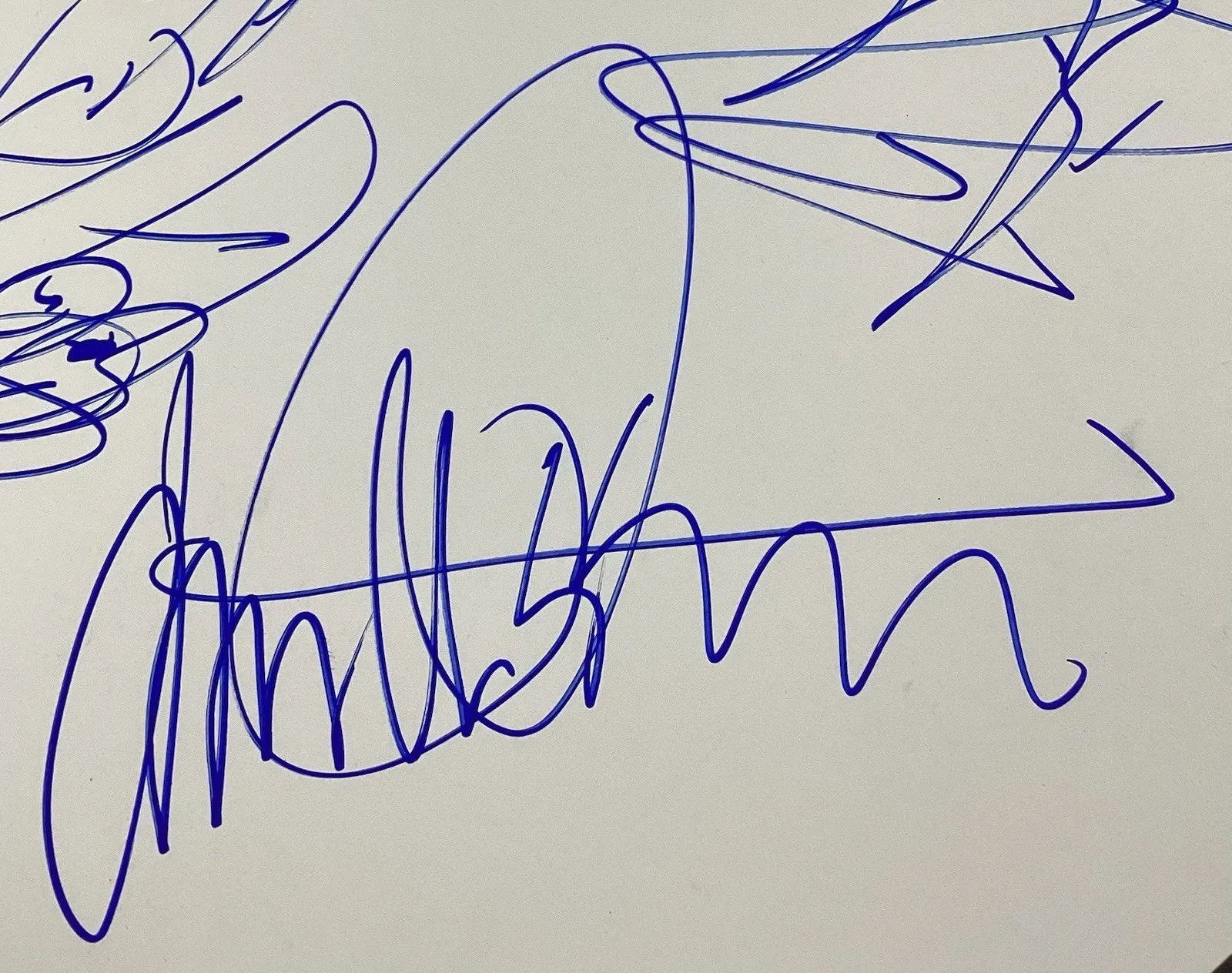 Cheap Trick Signed Sheet Nielsen Zander Petersson + Sketch Rock Music Auto JSA, image 2