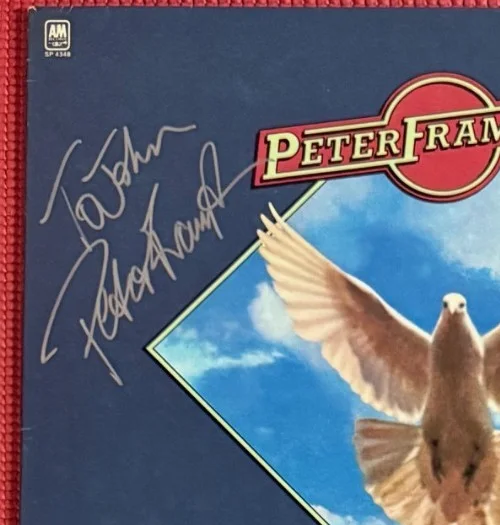 BECKETT signed PETER FRAMPTON autographed "WIND OF CHANGE" Album, image 2