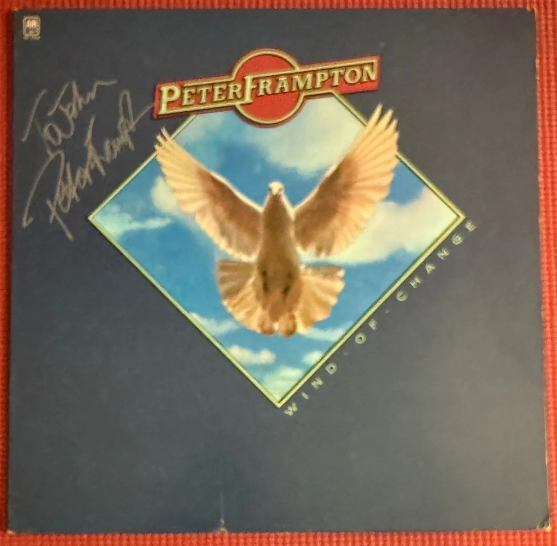 BECKETT signed PETER FRAMPTON autographed "WIND OF CHANGE" Album, image 3