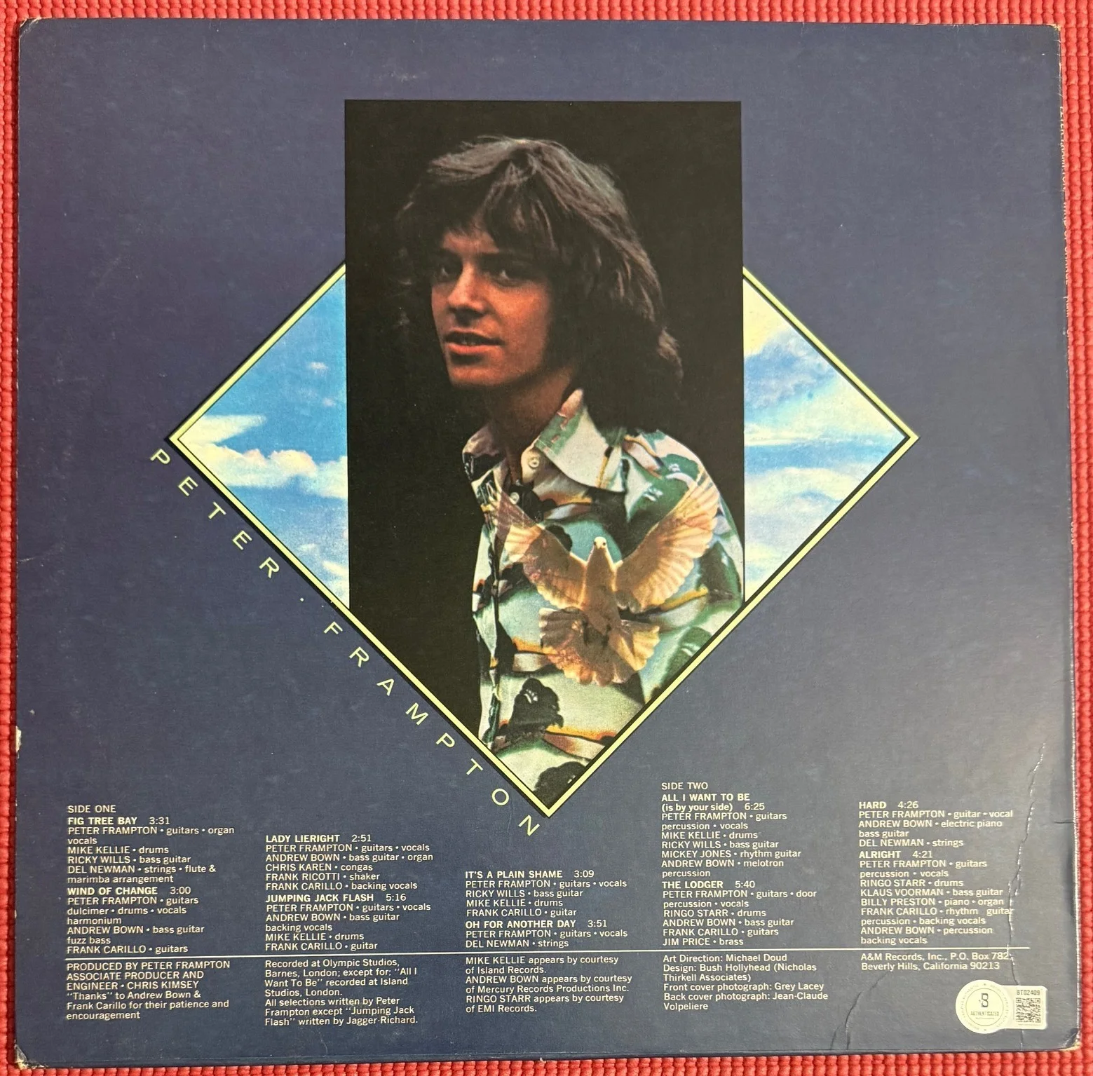 BECKETT signed PETER FRAMPTON autographed "WIND OF CHANGE" Album, image 4