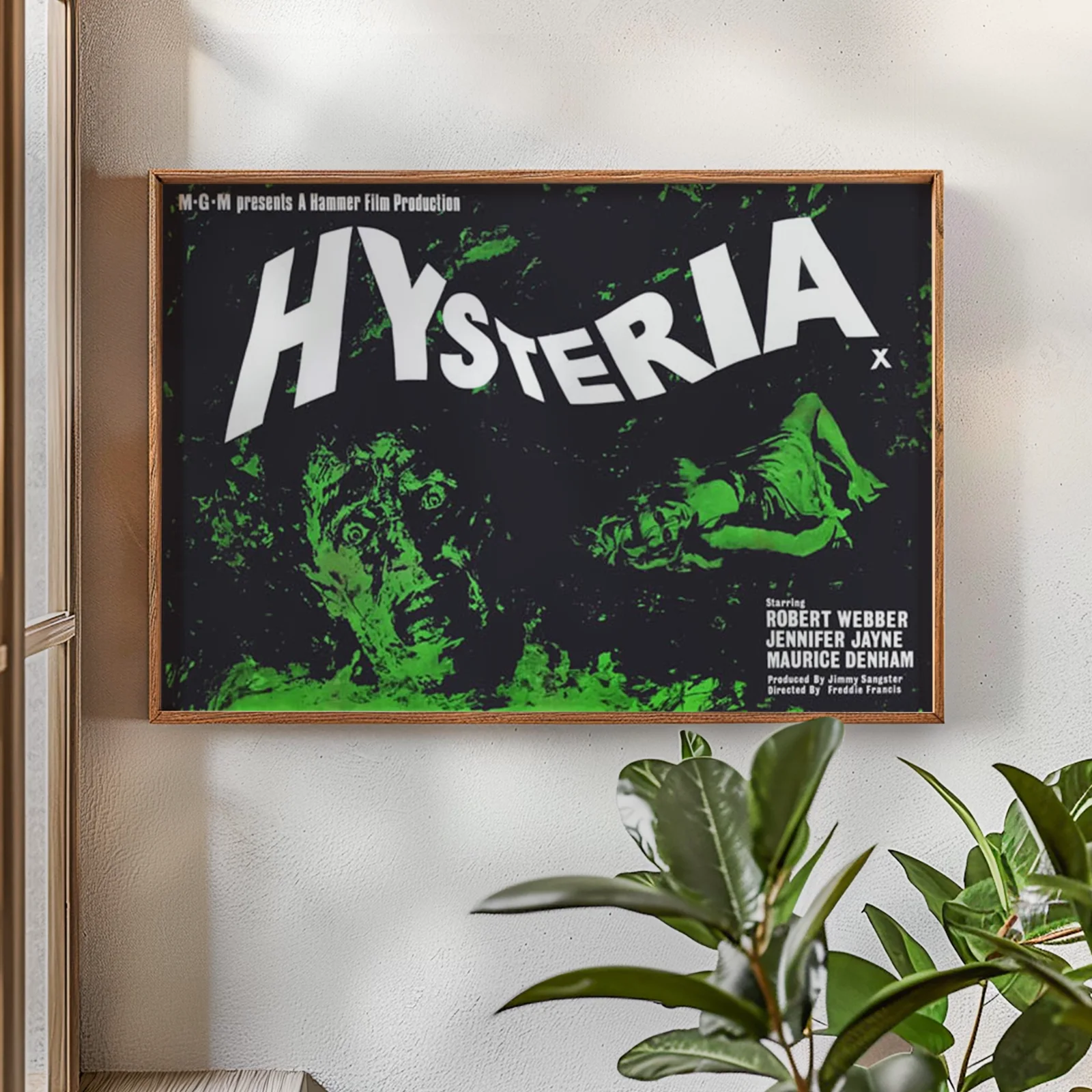 Hysteria - 1965 Hammer Horror Film - Restored 40" x 30" UK Quad Poster, image 2