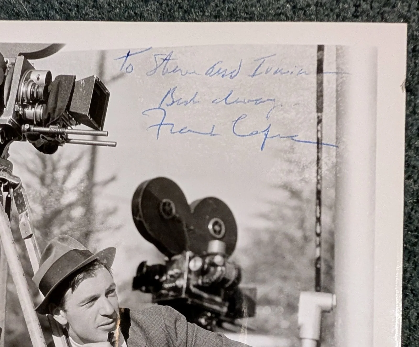 Frank Capra — WOW! MOVIE DIRECTOR FRANK CAPRA ON-SET original AUTOGRAPHED 8x10 PHOTO!, image 2