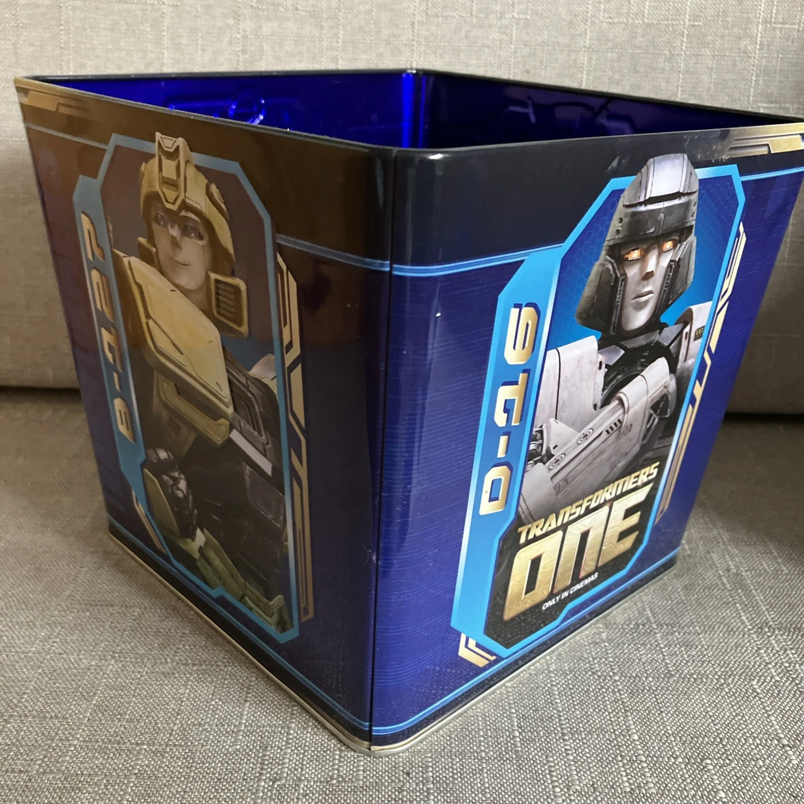 Odeon Cinema Transformers One Popcorn Tin Official Exclusive Merchandise, image 2