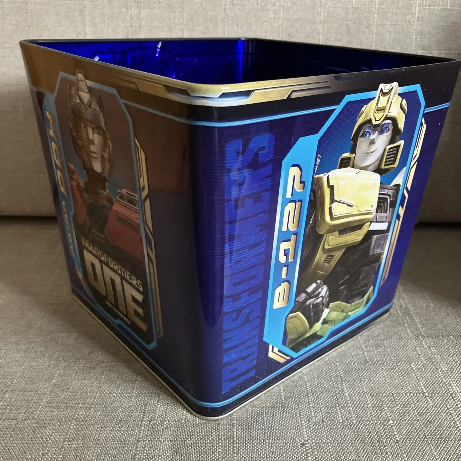 Odeon Cinema Transformers One Popcorn Tin Official Exclusive Merchandise, image 4
