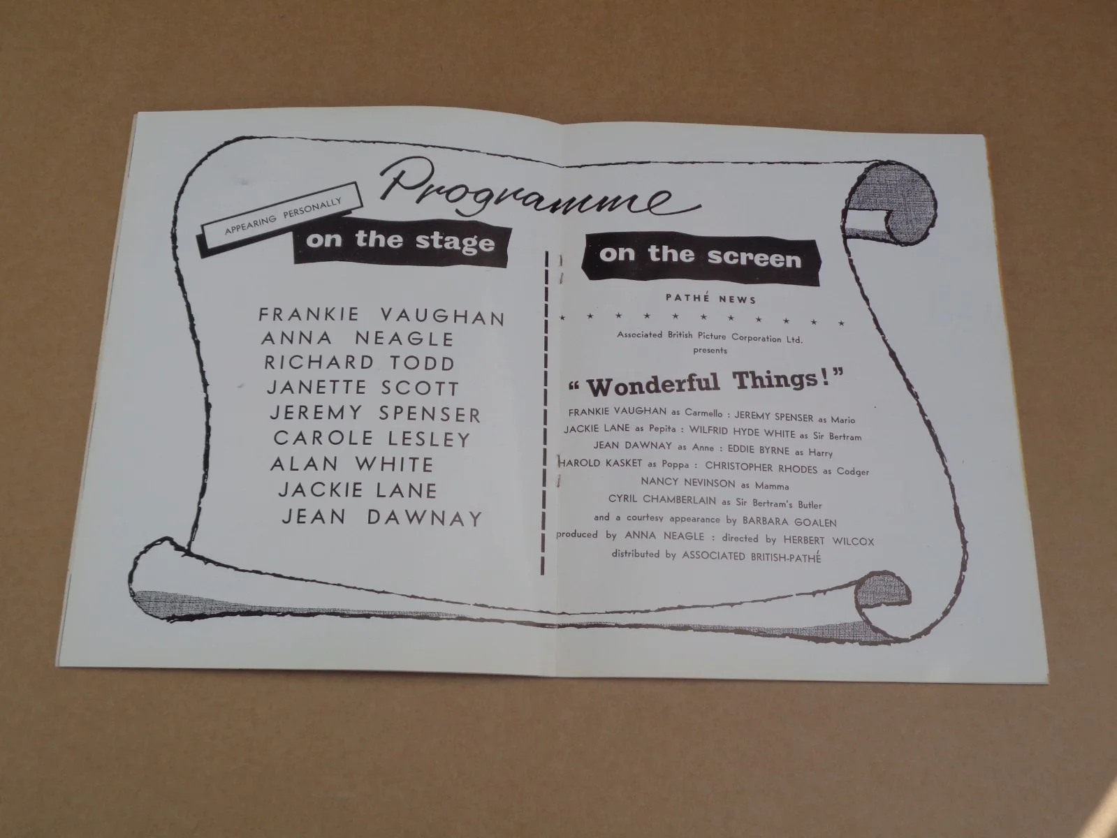Frankie Vaughan - Wonderful Things! - 1958 Gala Premiere Brochure, image 4