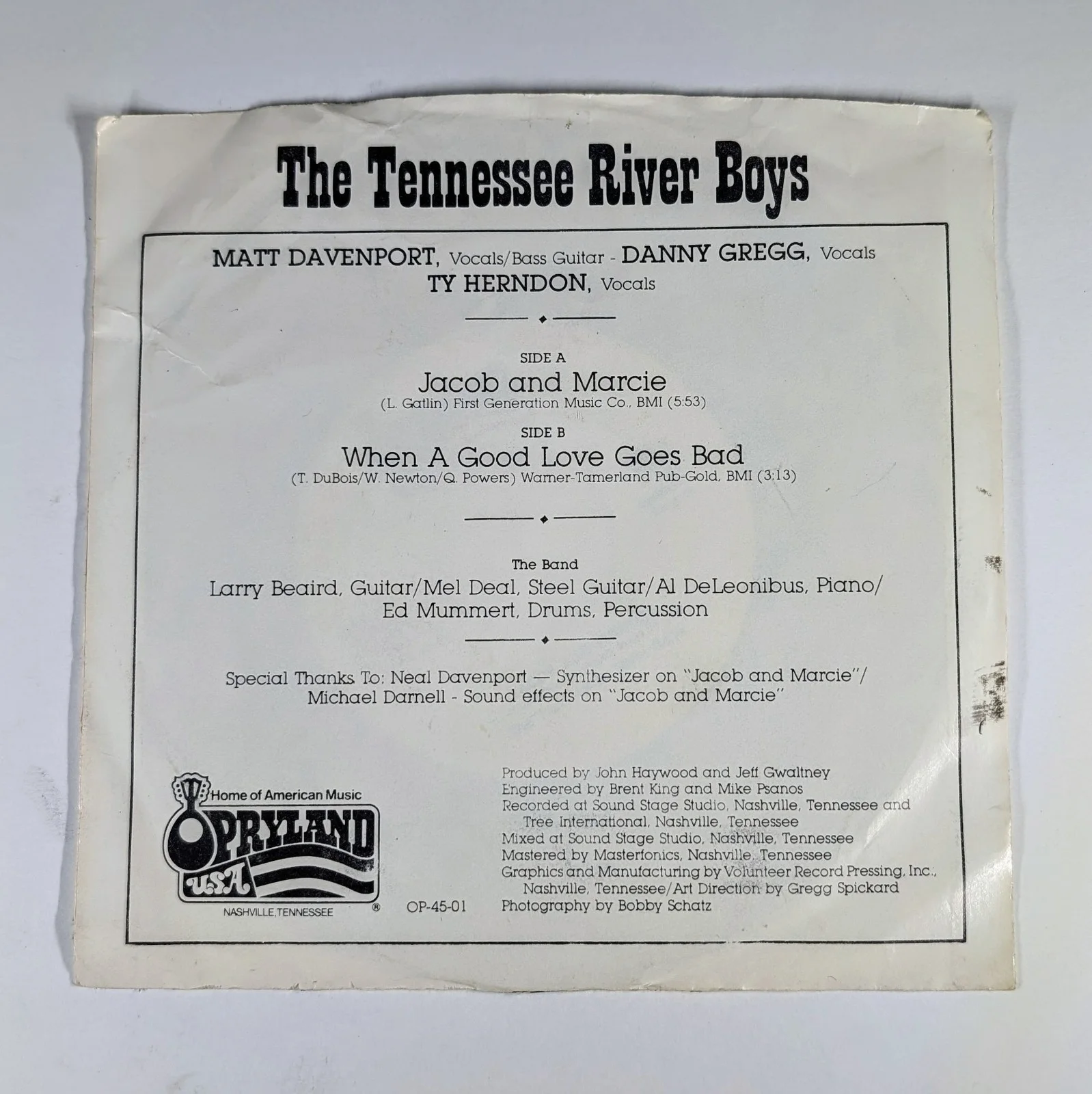 Diamond Rio The Grizzly Tennessee River Boys Band Signed Autographed 45 Record, image 2