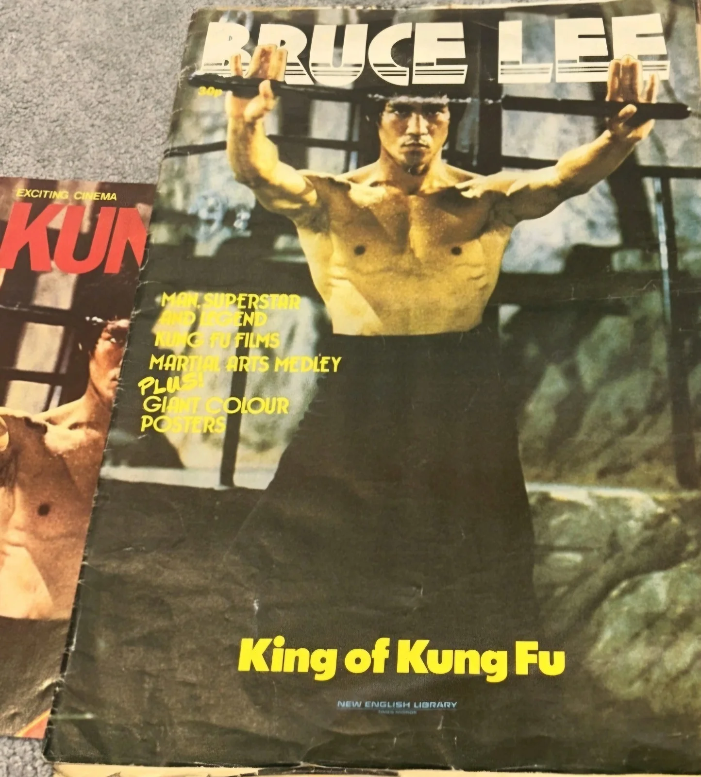 Bruce Lee King of kung fu nel Magazine Very Old complete jumbo sized, изображение 2