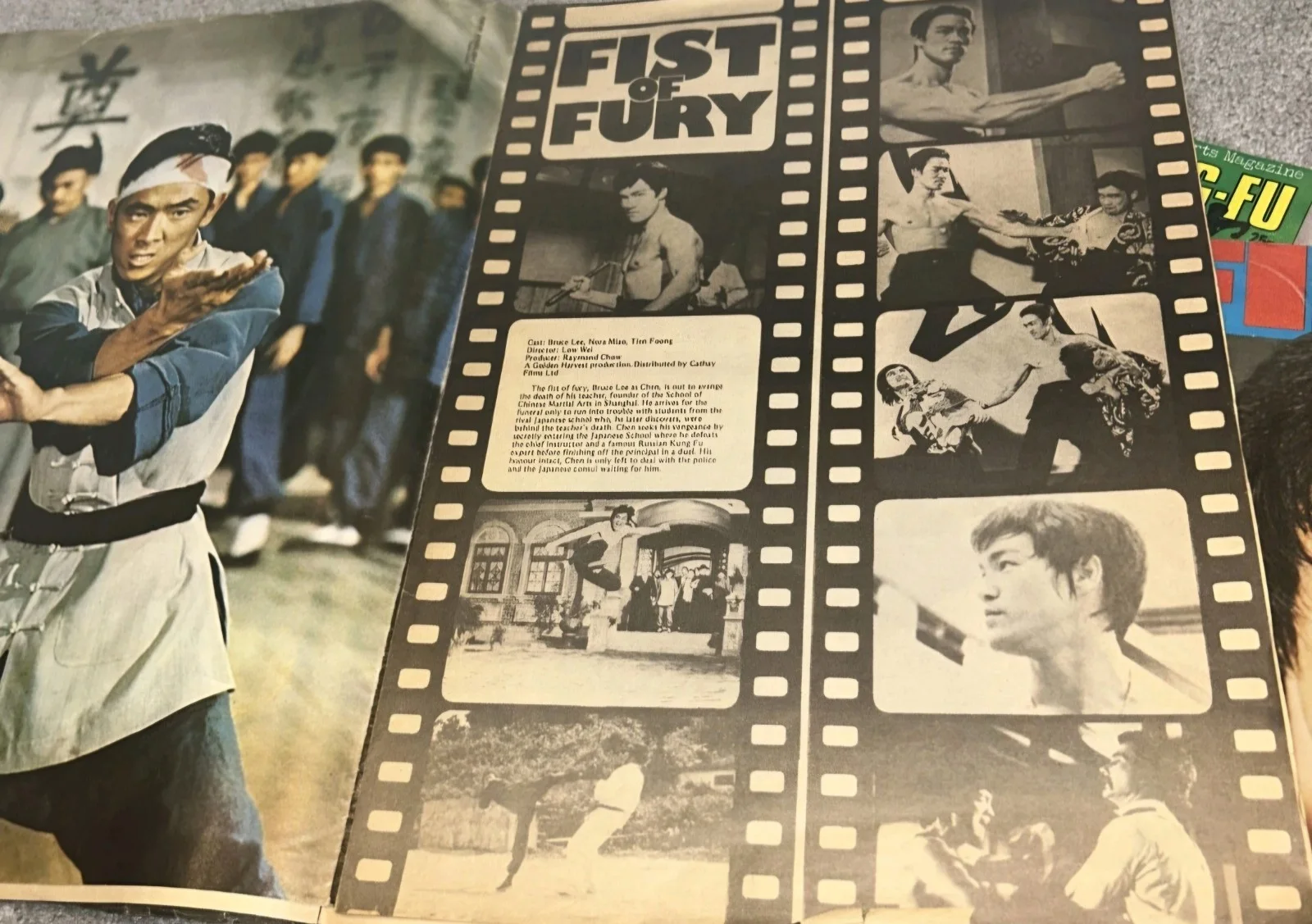 Bruce Lee King of kung fu nel Magazine Very Old complete jumbo sized, изображение 4