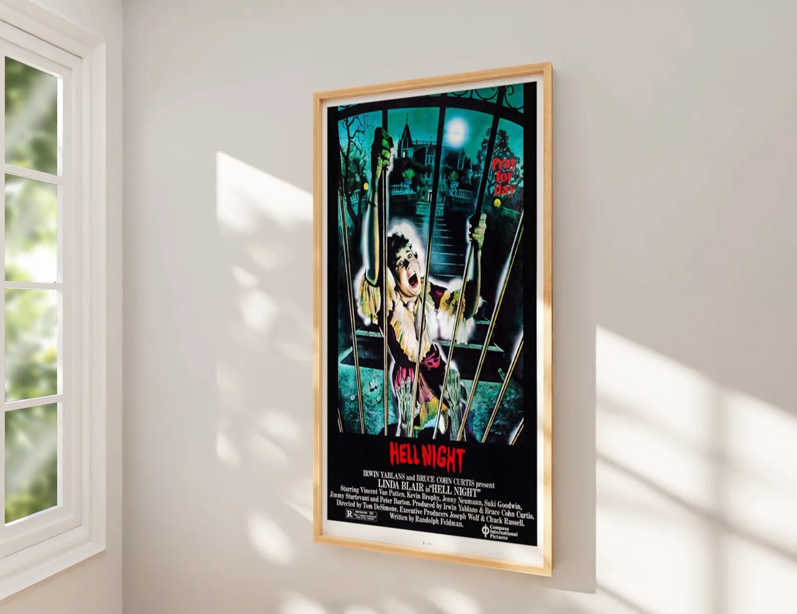 Hell Night 1981 - Supernatural Horror Restored 27.2" x 41" US One Sheet, image 2