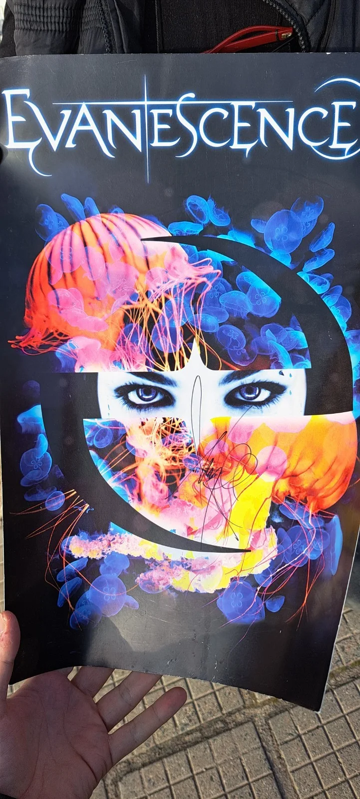 Rare VIP Merch Item by Evanescence: Poster Signed by Amy Lee (Photo Proof), image 5