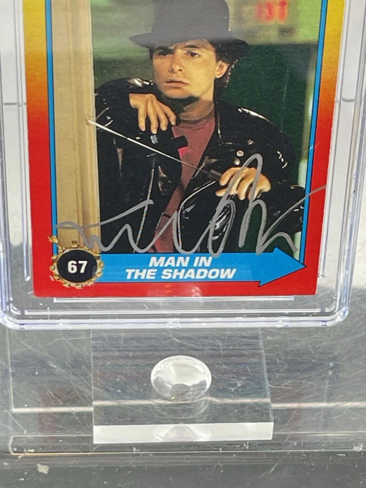 Michael J Fox — Michael J Fox Hand Signed Trading Card Back to The Future CGC/JSA Slabbed, image 3