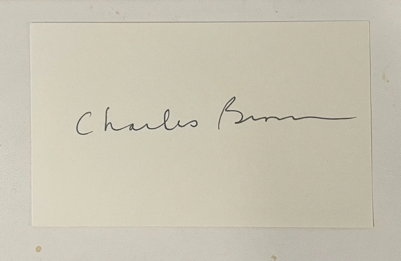 Charles Bronson — Charles Bronson “Death Wish” Signed Card With a vintage B&W 8x10 Photo COA, изображение 2