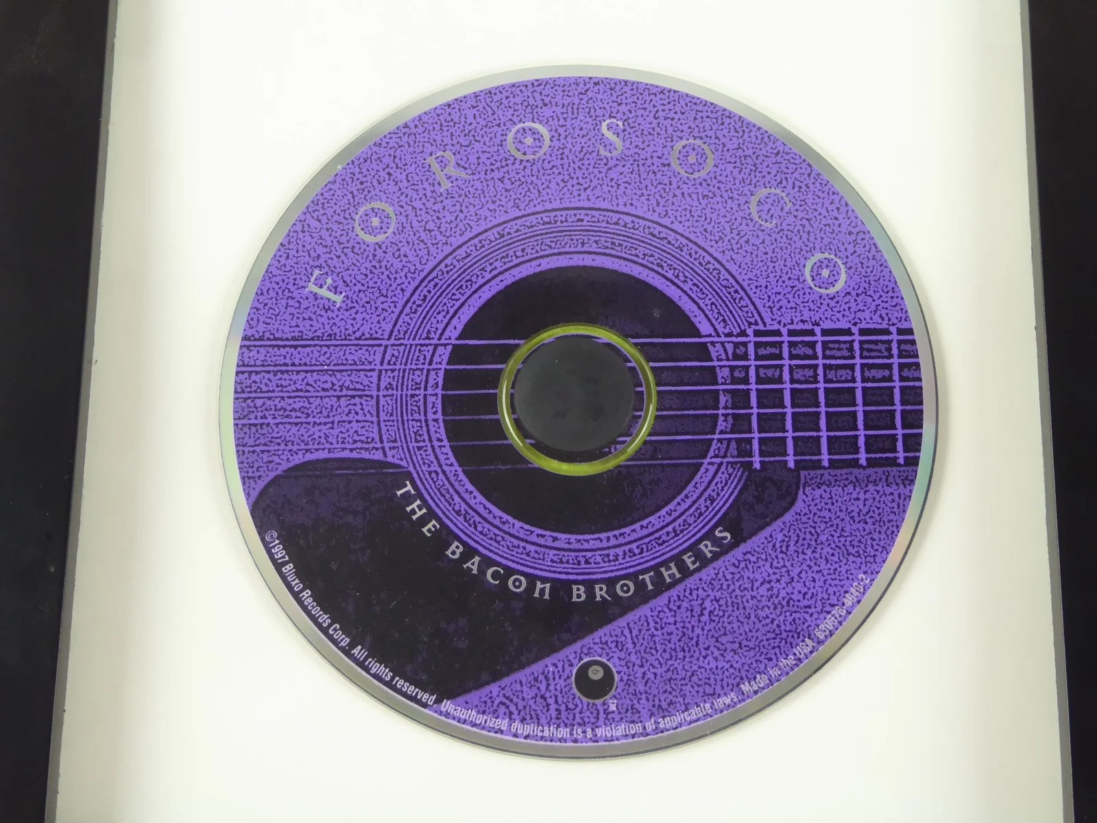 Kevin Bacon Michael Signed Autographed Forosoco Framed Display Matted CD W/Cover, image 3