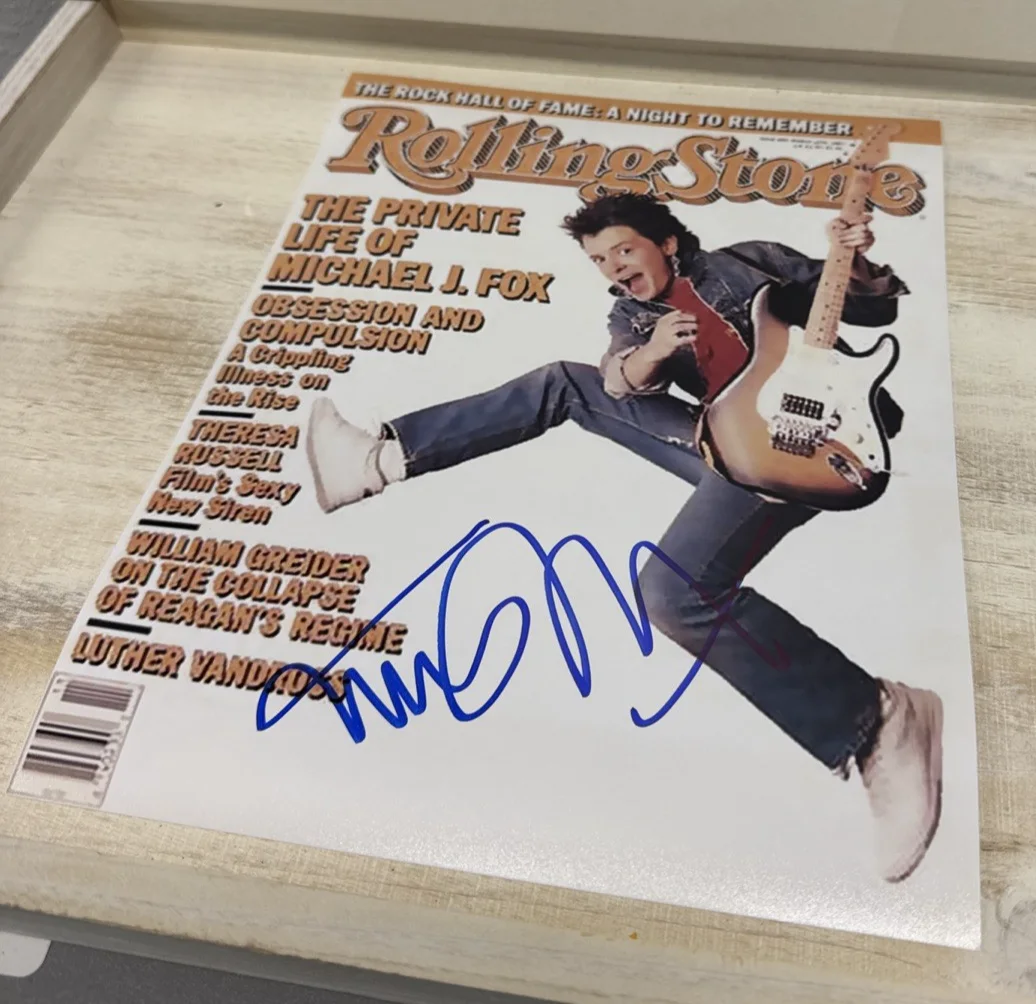 Michael J. Fox — Michael J Fox Signed Autographed "BACK TO THE FUTURE" w/COA Hologram & Proof, image 2