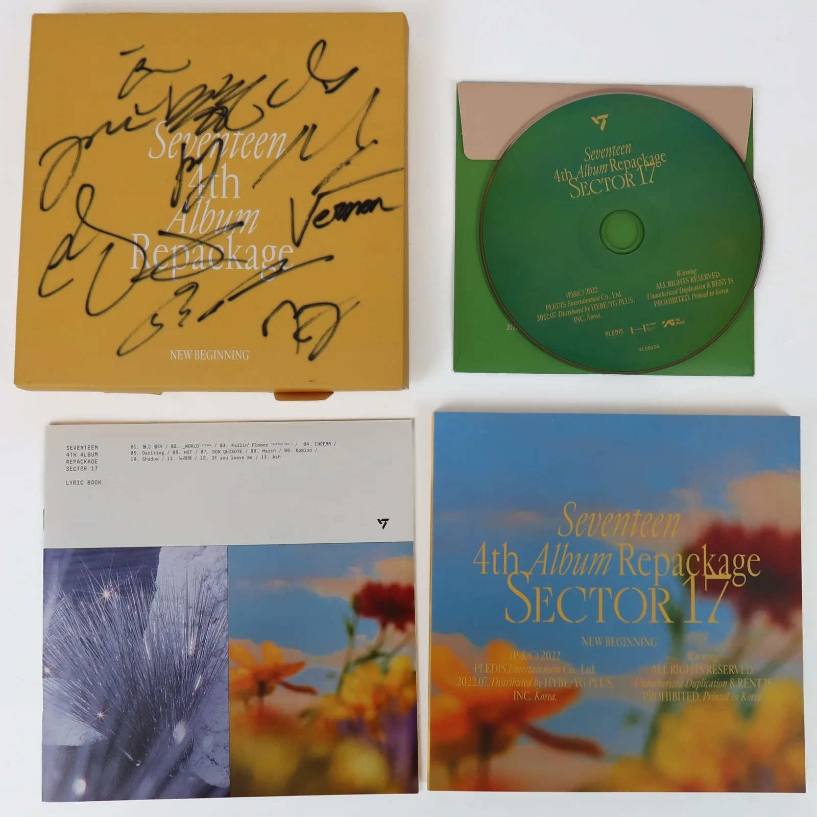 Seventeen - Sector 17 4th Album Repackage Signed Promo CD 2022 [read], изображение 2