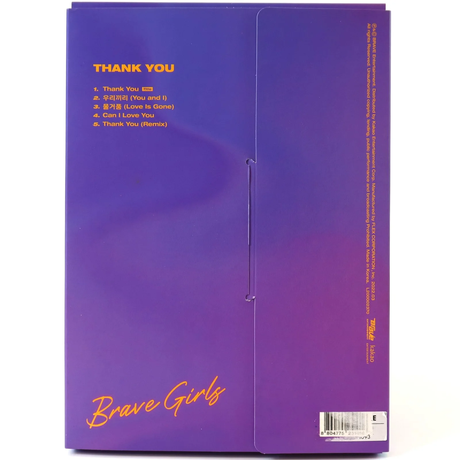 Brave Girls - Thank You 6th Mini Album Signed CD Promo 2022 [read], изображение 3