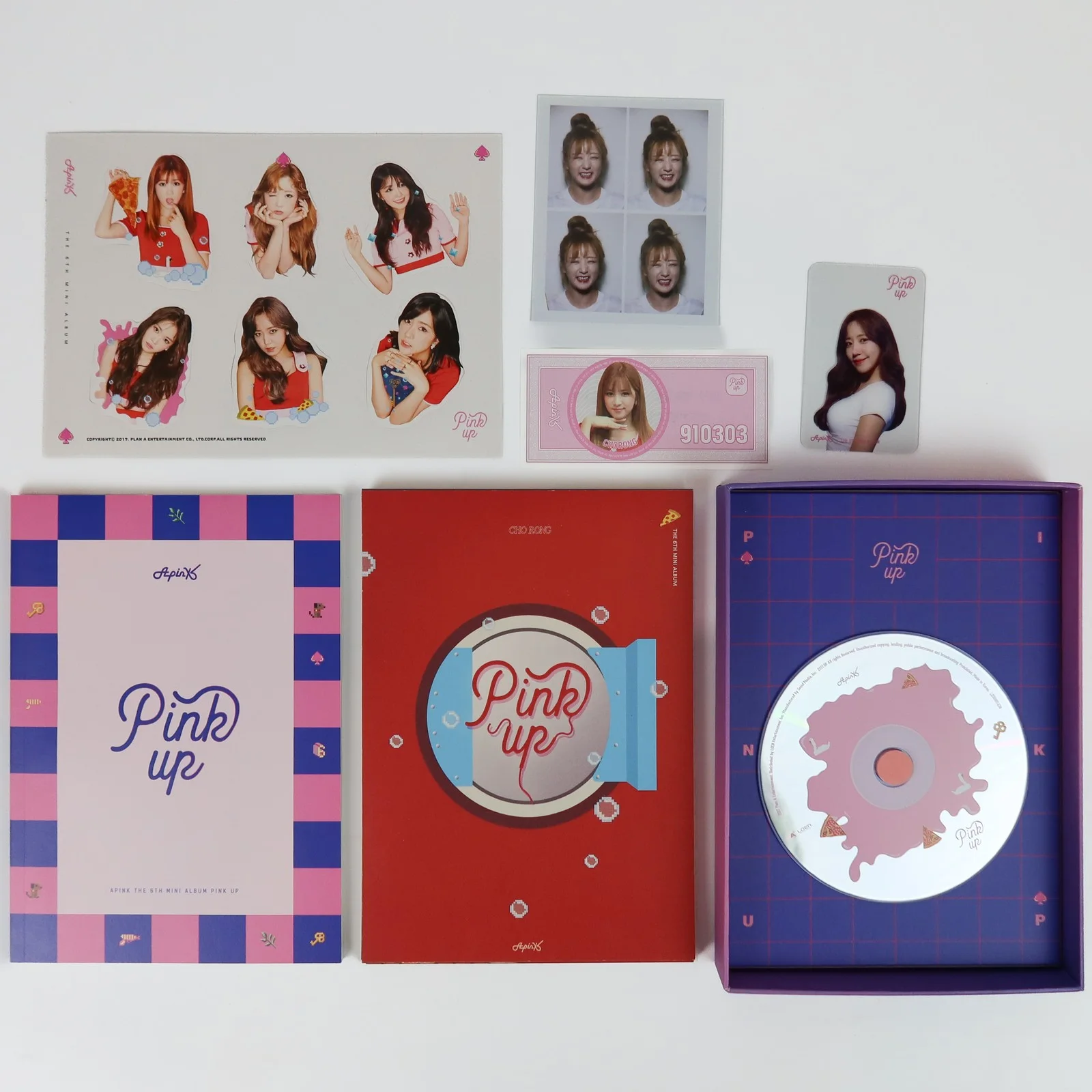 Apink - Pink Up 6th Mini Album Signed CD Promo 2017 K-Pop, image 2