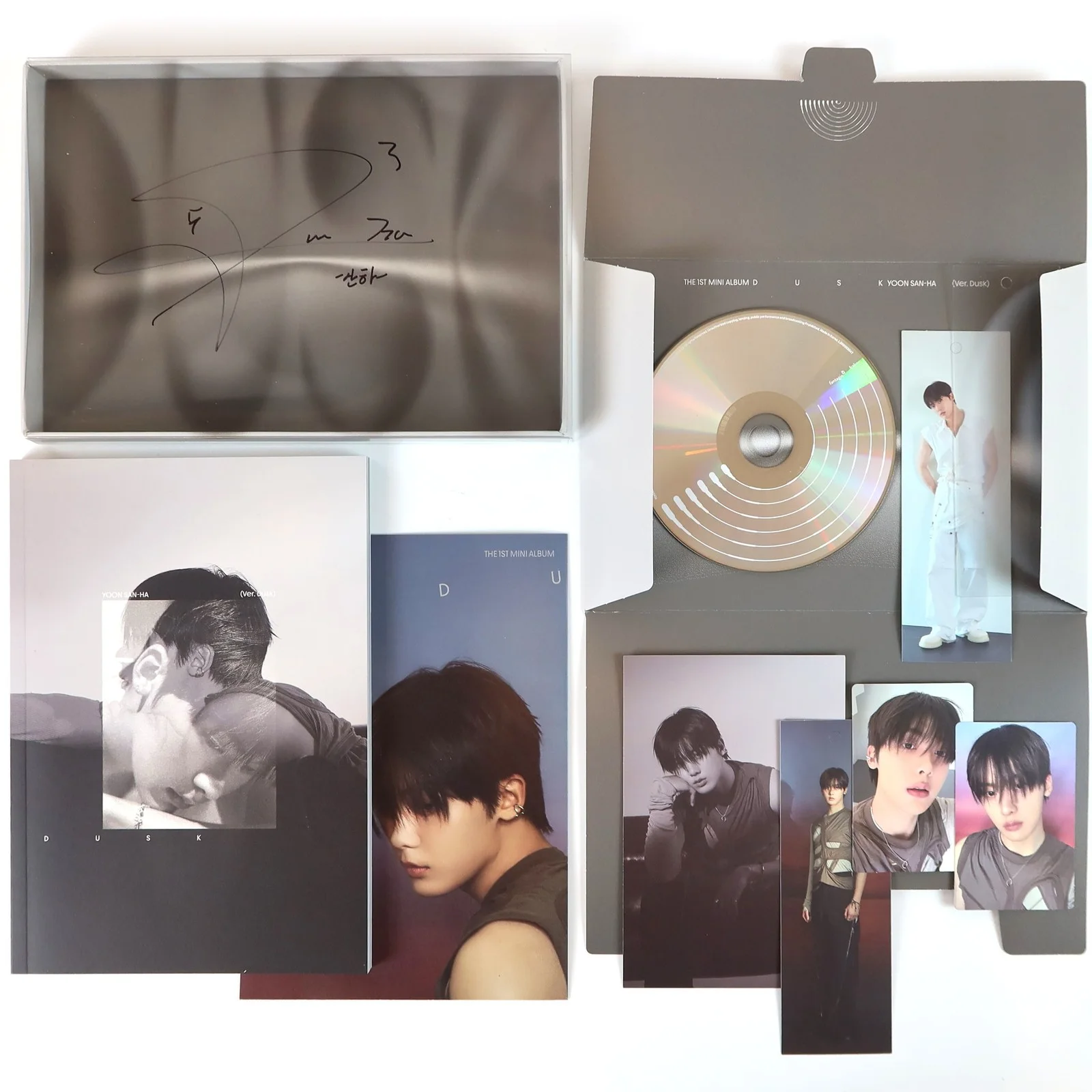 Yoon San-Ha - Dusk [Dusk Ver.] 1st Mini Album Signed CD Promo Astro Sanha, изображение 2