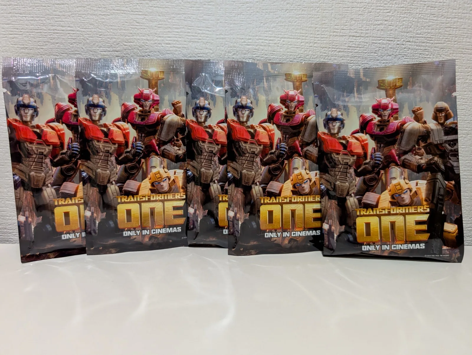 Transformers One Odeon Exclusive Card Stand Blind Bag Booster Pack x5 NEW Promo, image 2