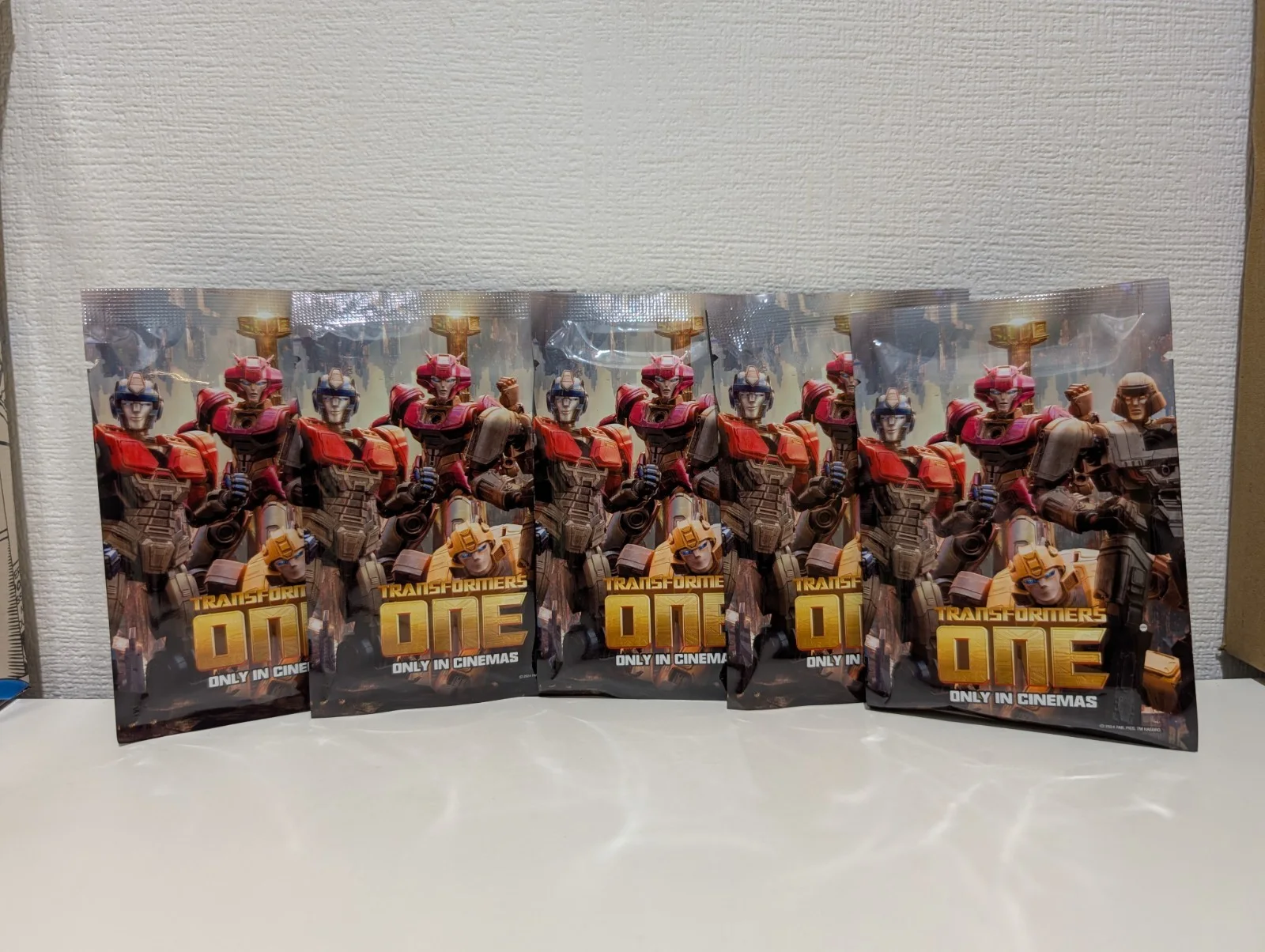 Transformers One Odeon Exclusive Card Stand Blind Bag Booster Pack x5 NEW Promo, image 3