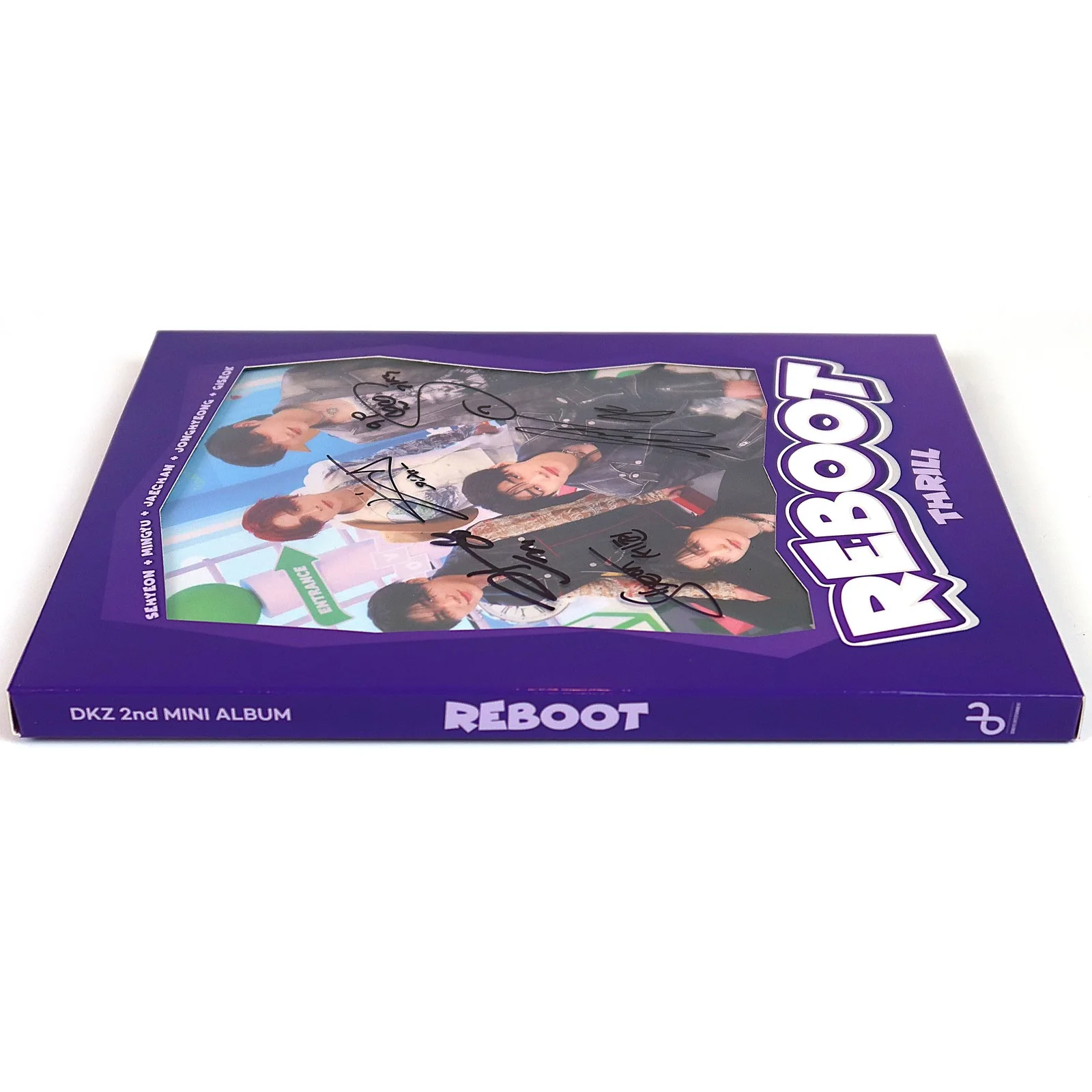 DKZ - Reboot [Thrill Ver.] 2nd Mini Album Signed CD Promo 2024 Dongkiz, изображение 4