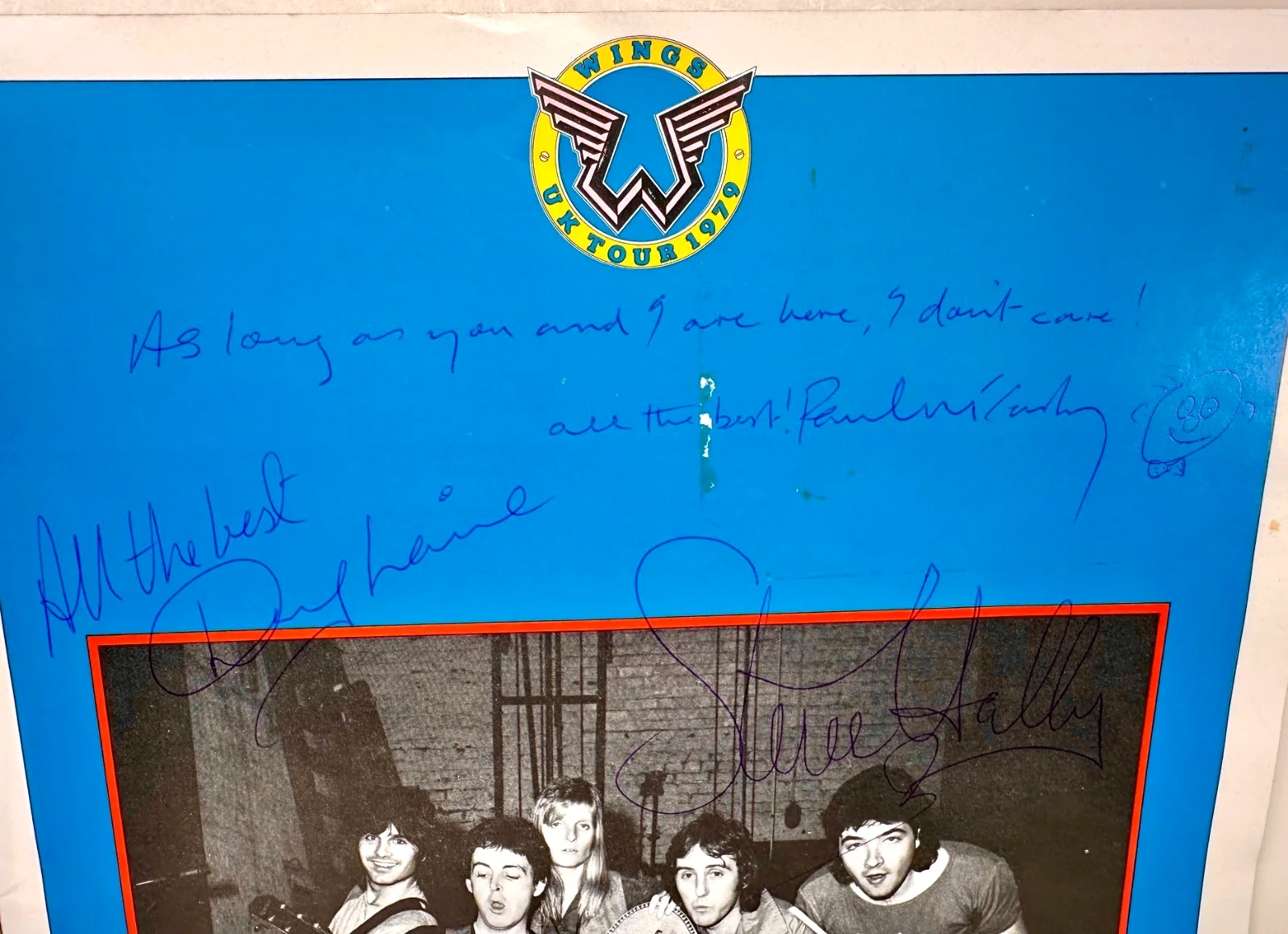 1979 Paul McCartney Wings Wembley Concert Program Signed By 5 Linda Denny Laine, изображение 3