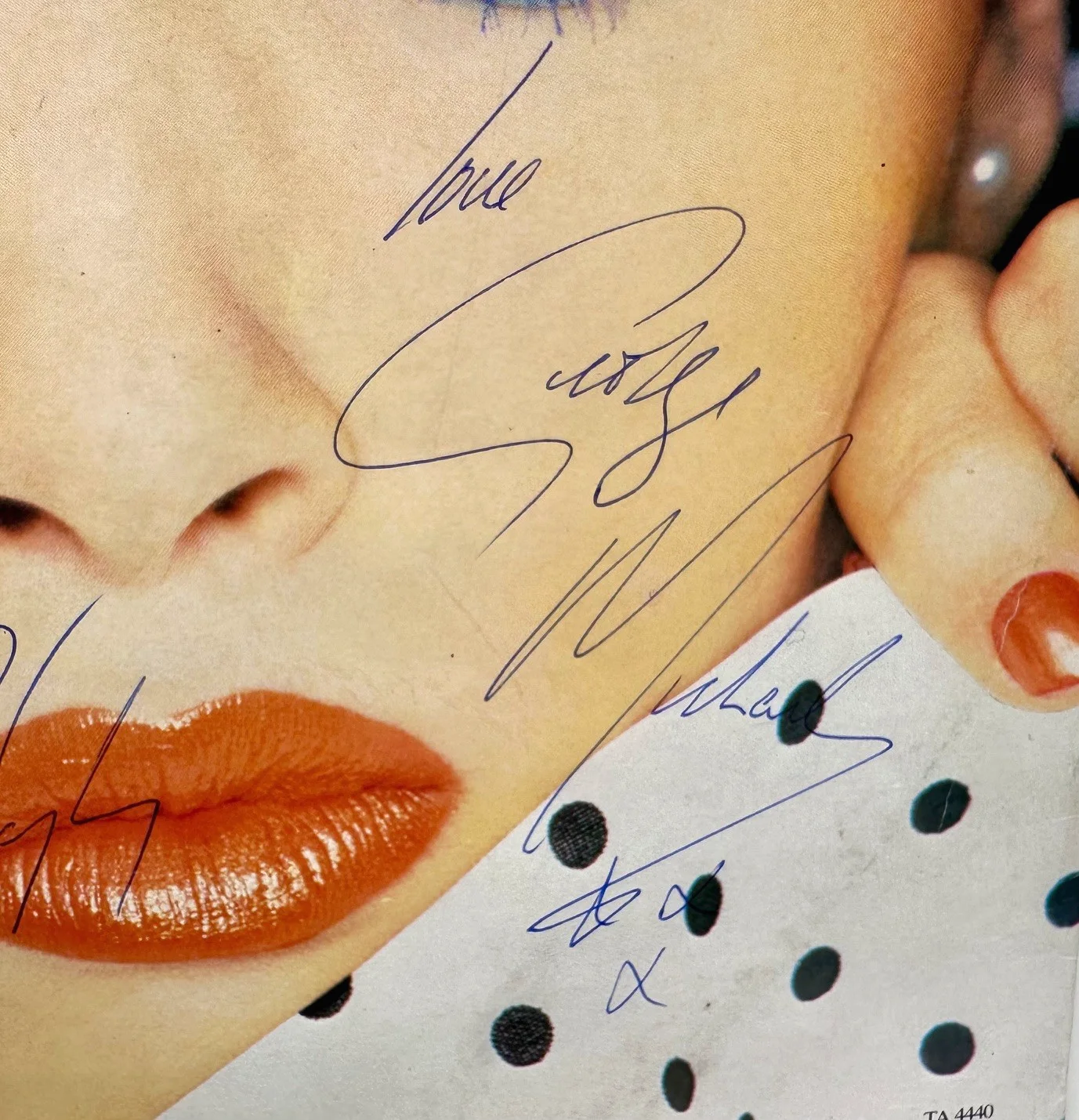 WHAM Wake Me Up Before You Go-Go LP Signed By 4 George Michael Andrew Ridgeley, изображение 3