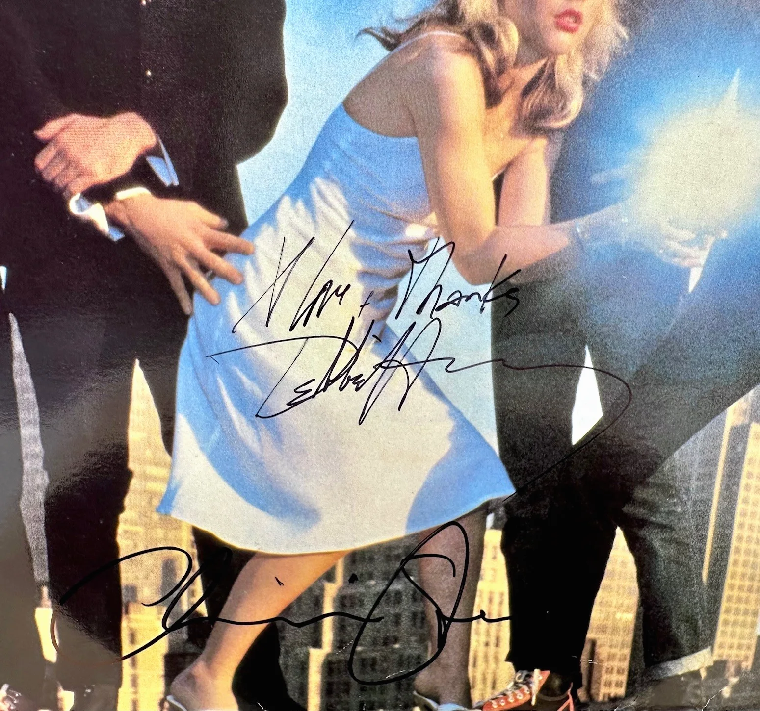 1981 Best Of Blondie LP Signed By 6 Debbie Harry + Band Clem Burke, image 3
