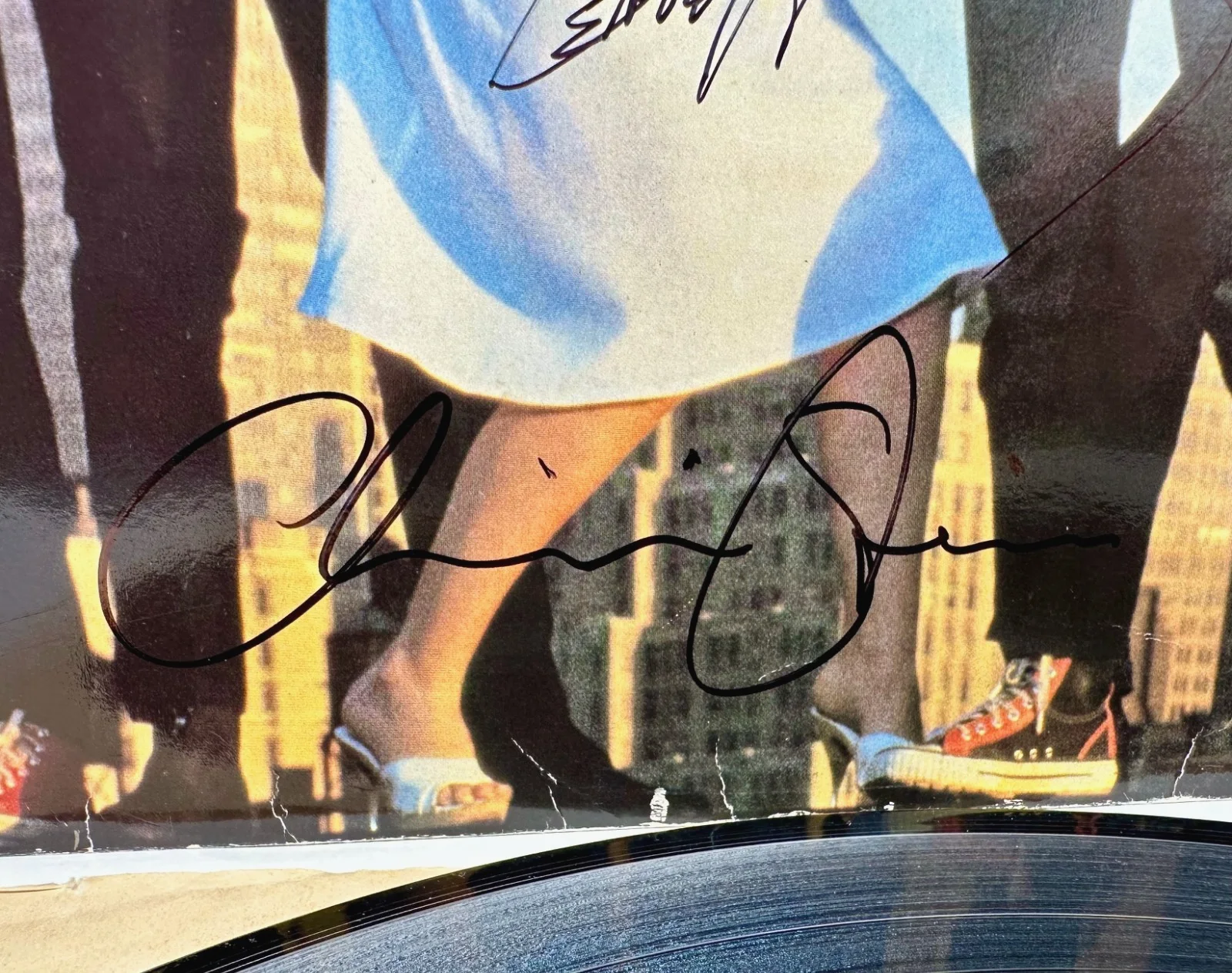 1981 Best Of Blondie LP Signed By 6 Debbie Harry + Band Clem Burke, image 4