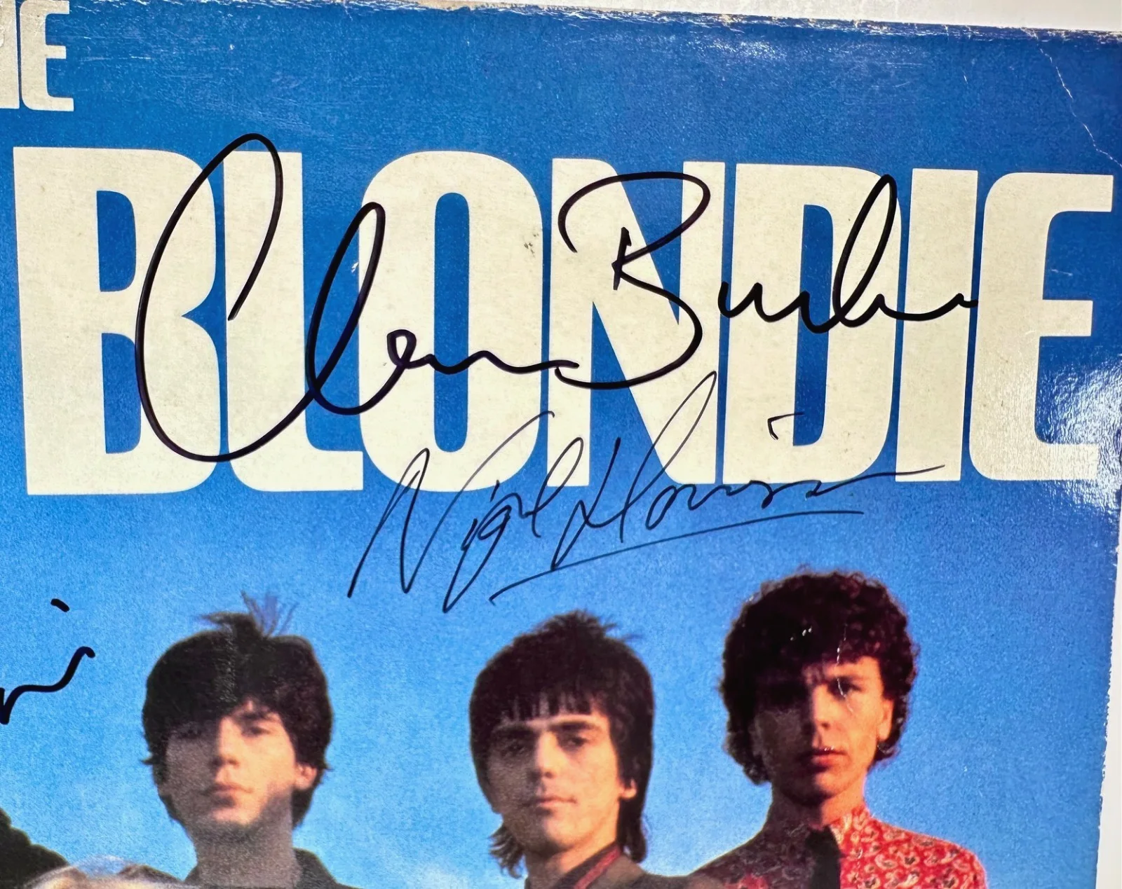 1981 Best Of Blondie LP Signed By 6 Debbie Harry + Band Clem Burke, image 5