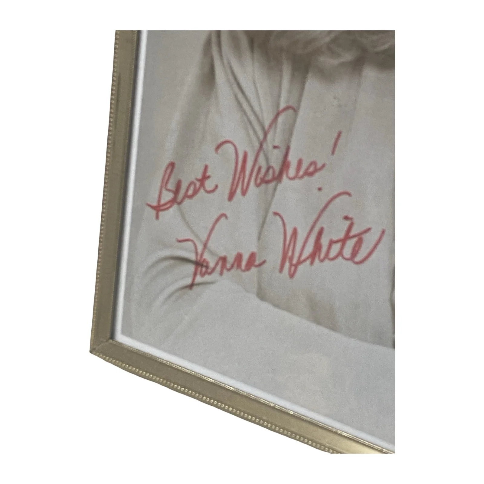 Vintage Vanna White Autographed Photo 8x10 Framed, изображение 3