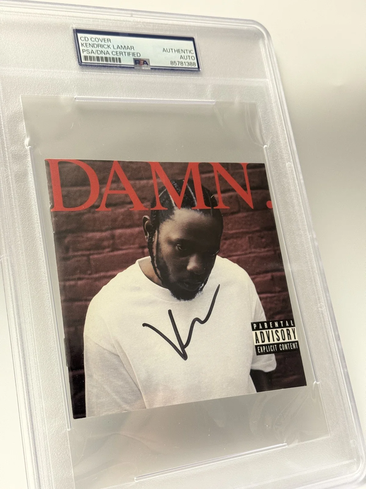 Kendrick Lamar Signed Autograph DAMN. CD Cover PSA DNA Slabbed authenticated, image 2