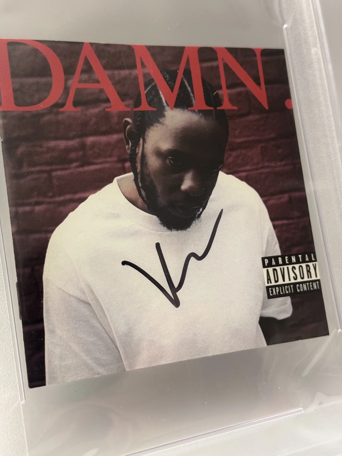 Kendrick Lamar Signed Autograph DAMN. CD Cover PSA DNA Slabbed authenticated, image 3