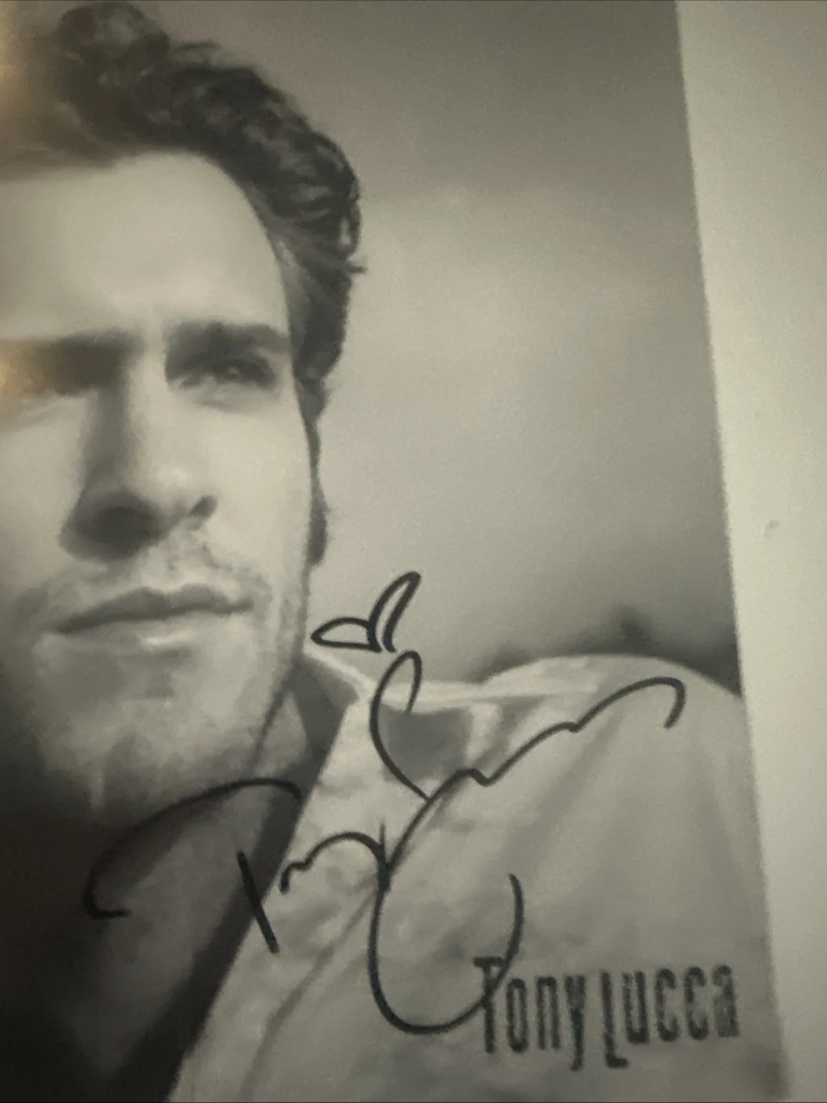 Tony Lucca Autographed 8x10 Photo Singer, image 2